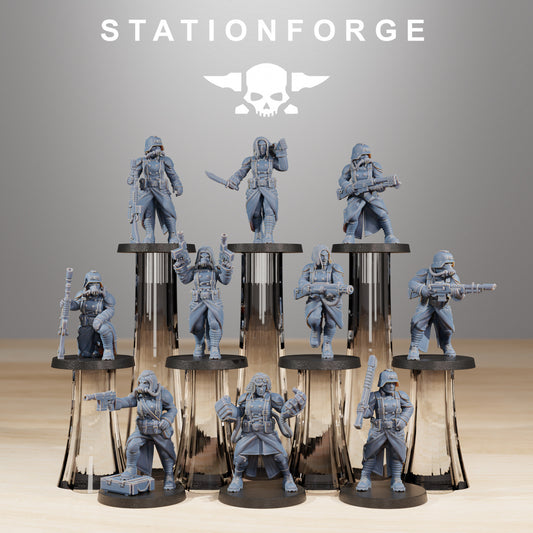 GrimGuard Sisters of War - Compatible with Warhammer 40K - by Station Forge - Tabletop RPG Miniature - Roleplaying 3D Printed Fantasy Mini