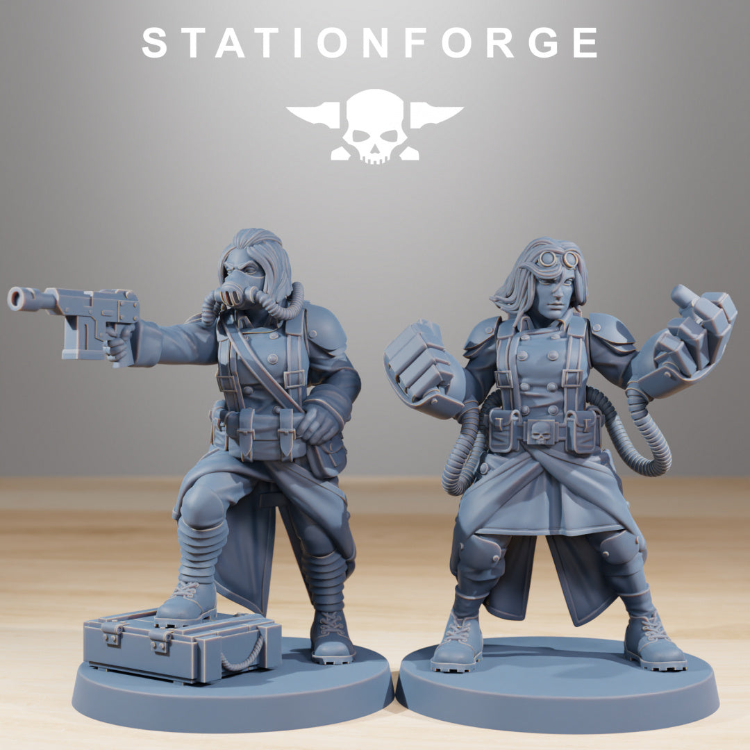 GrimGuard Sisters of War - Compatible with Warhammer 40K - by Station Forge - Tabletop RPG Miniature - Roleplaying 3D Printed Fantasy Mini