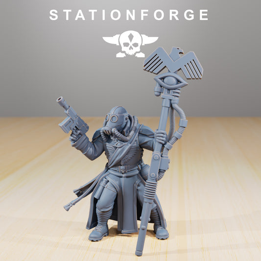 GrimGuard The Curator - Compatible with Warhammer 40K - by Station Forge - Tabletop RPG Miniature - Roleplaying 3D Printed Fantasy Mini