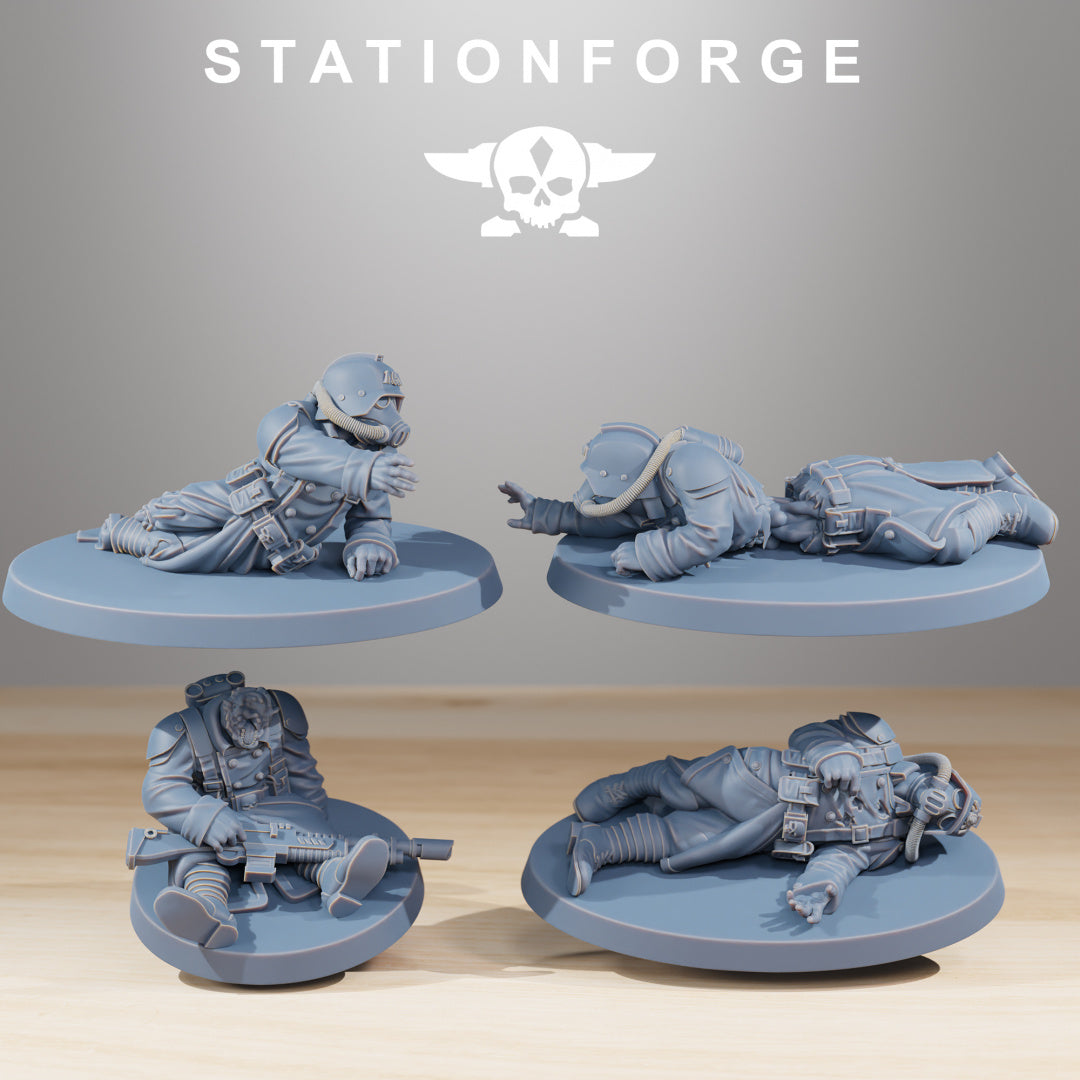 GrimGuard The Fallen - Compatible with Warhammer 40K - by Station Forge - Tabletop RPG Miniature - Roleplaying 3D Printed Fantasy Mini