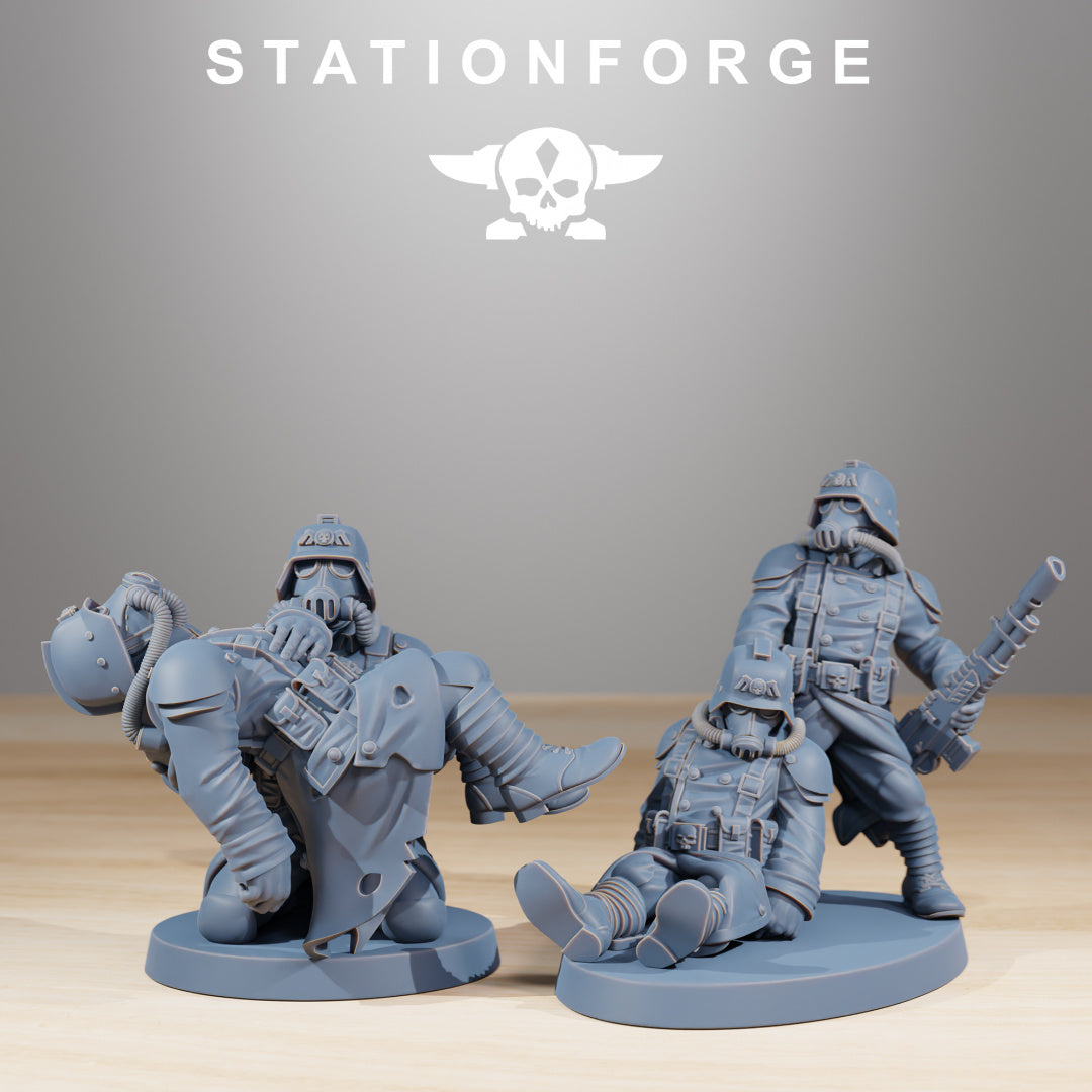 GrimGuard The Fallen - Compatible with Warhammer 40K - by Station Forge - Tabletop RPG Miniature - Roleplaying 3D Printed Fantasy Mini