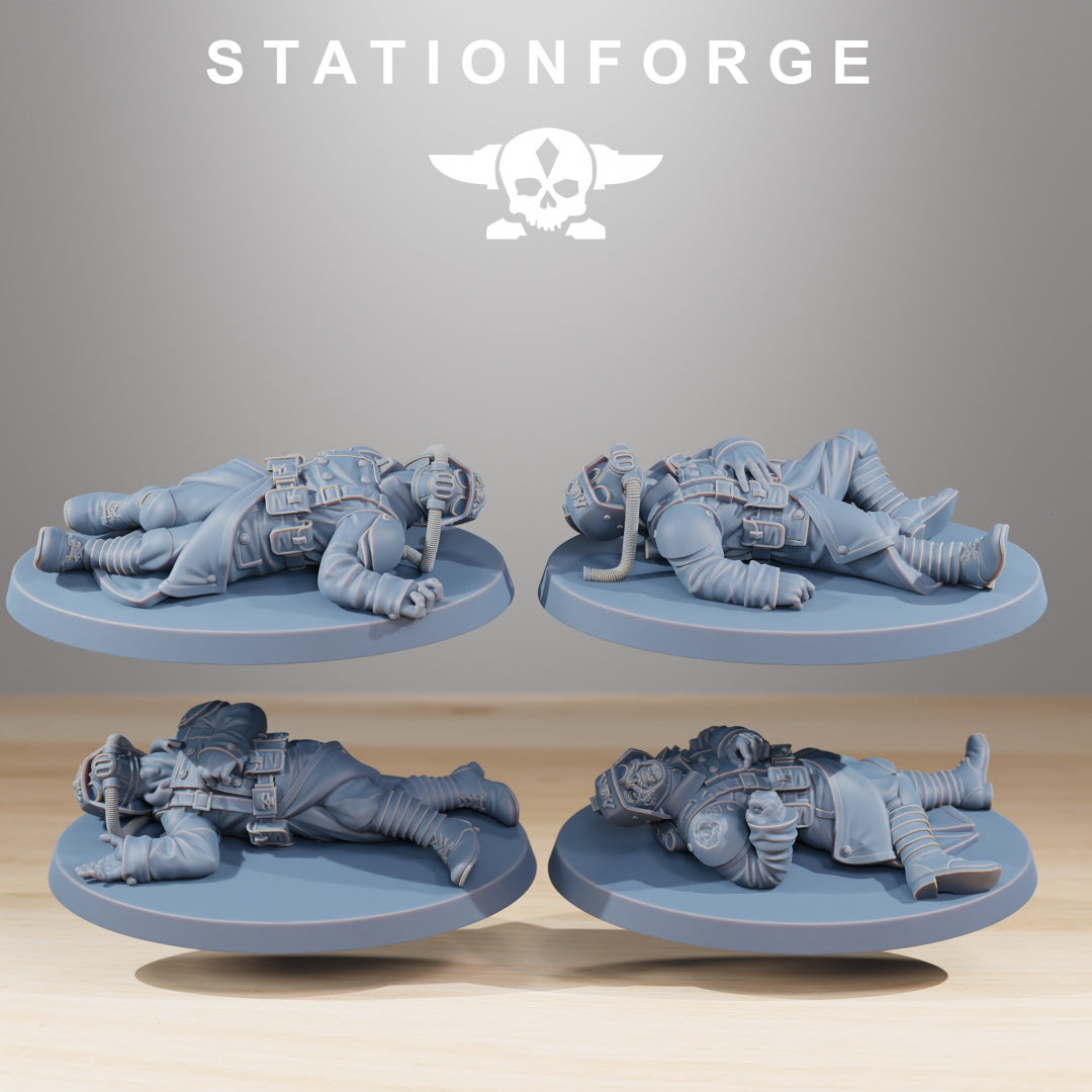 GrimGuard The Fallen - Compatible with Warhammer 40K - by Station Forge - Tabletop RPG Miniature - Roleplaying 3D Printed Fantasy Mini