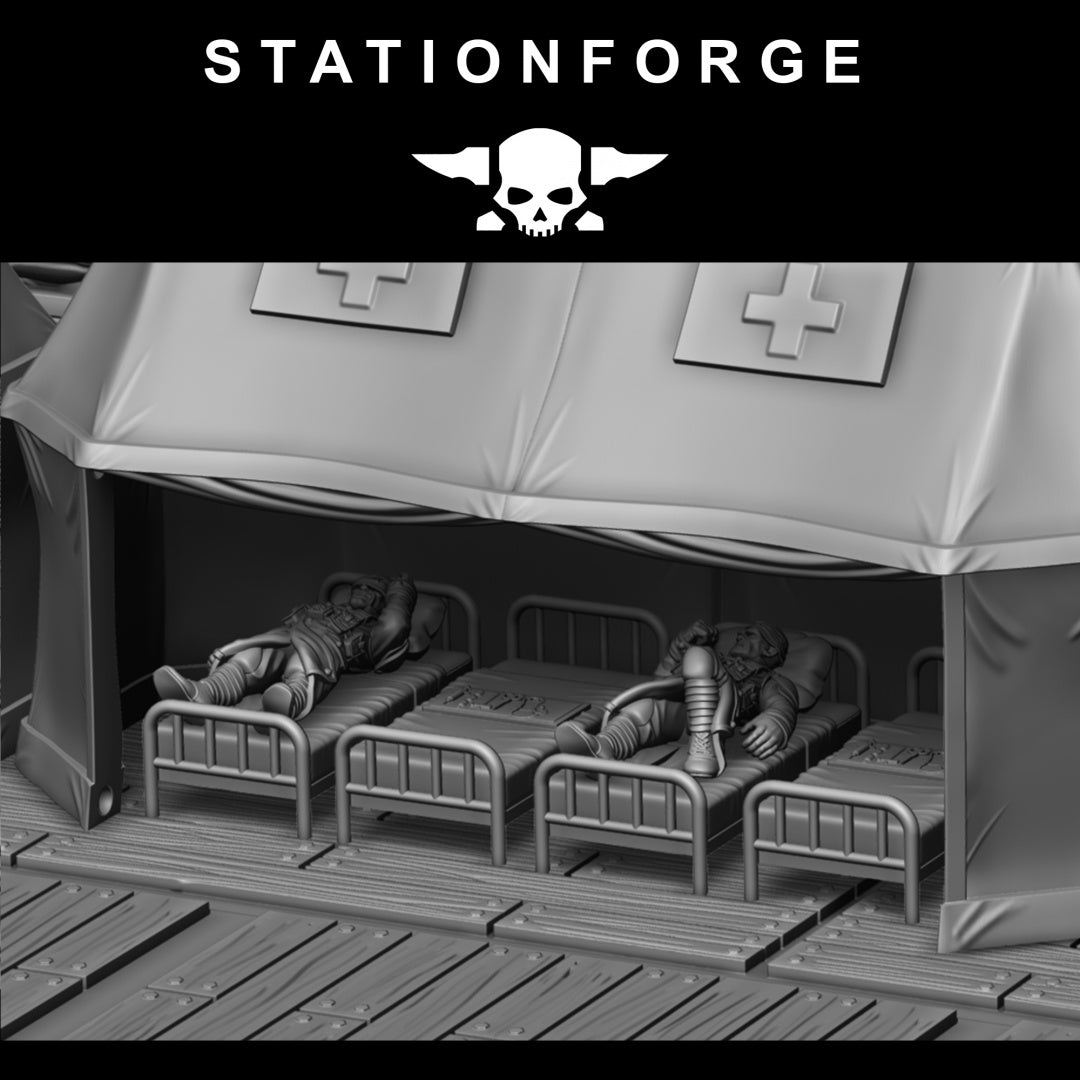 GrimGuard Trench Terrain - Compatible with Warhammer 40K - by Station Forge - Tabletop RPG Miniature - Roleplaying 3D Printed Fantasy Mini