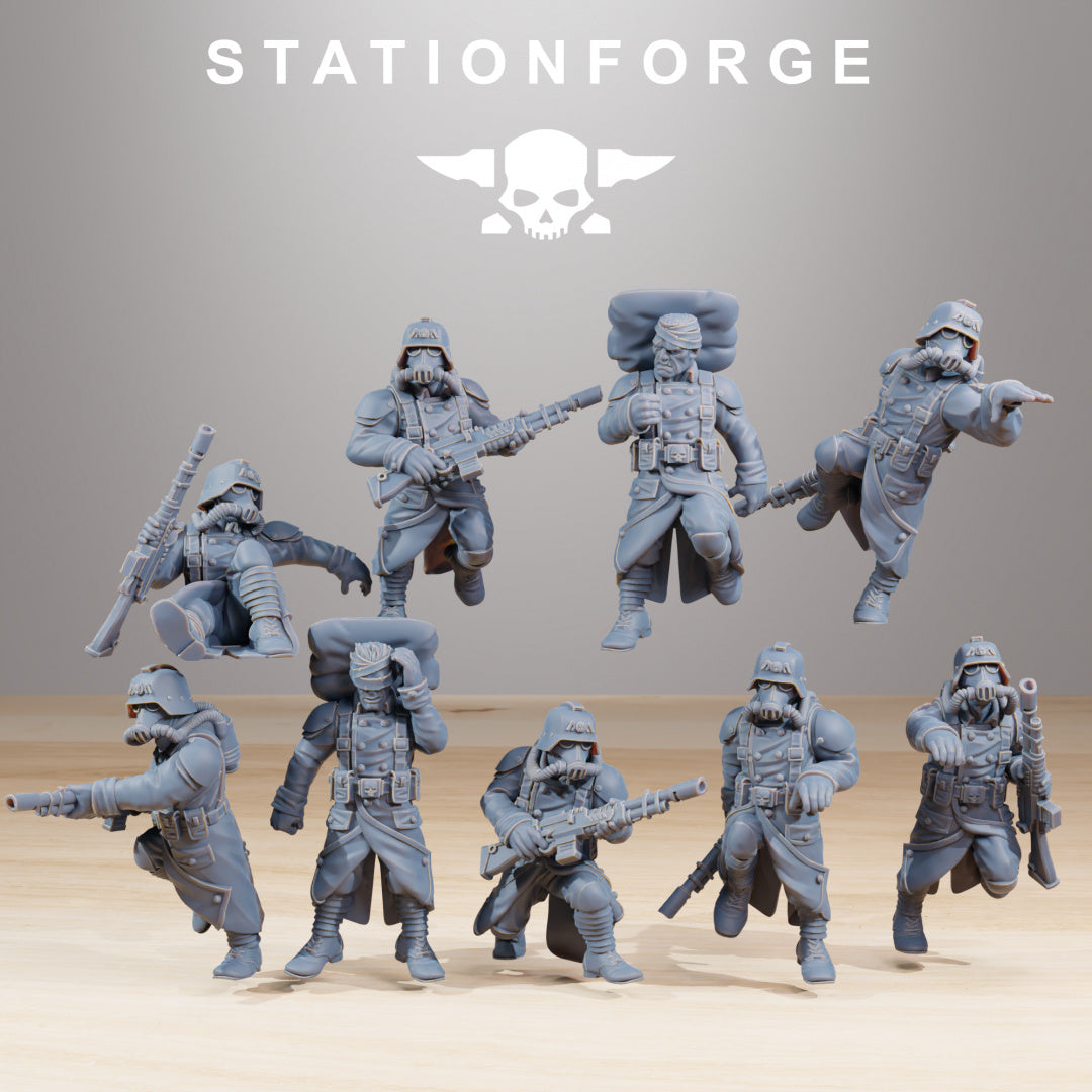 GrimGuard Trench Terrain - Compatible with Warhammer 40K - by Station Forge - Tabletop RPG Miniature - Roleplaying 3D Printed Fantasy Mini