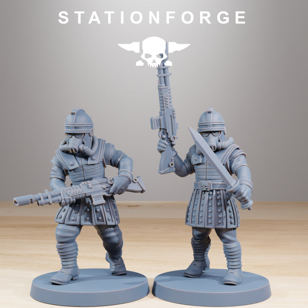 GrimGuard Vexillatio - Compatible with Warhammer 40K - by Station Forge - Tabletop RPG Miniature - Roleplaying 3D Printed Fantasy Mini