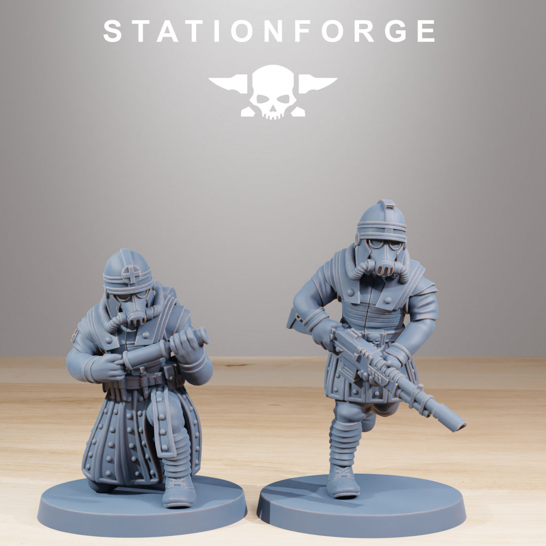 GrimGuard Vexillatio - Compatible with Warhammer 40K - by Station Forge - Tabletop RPG Miniature - Roleplaying 3D Printed Fantasy Mini