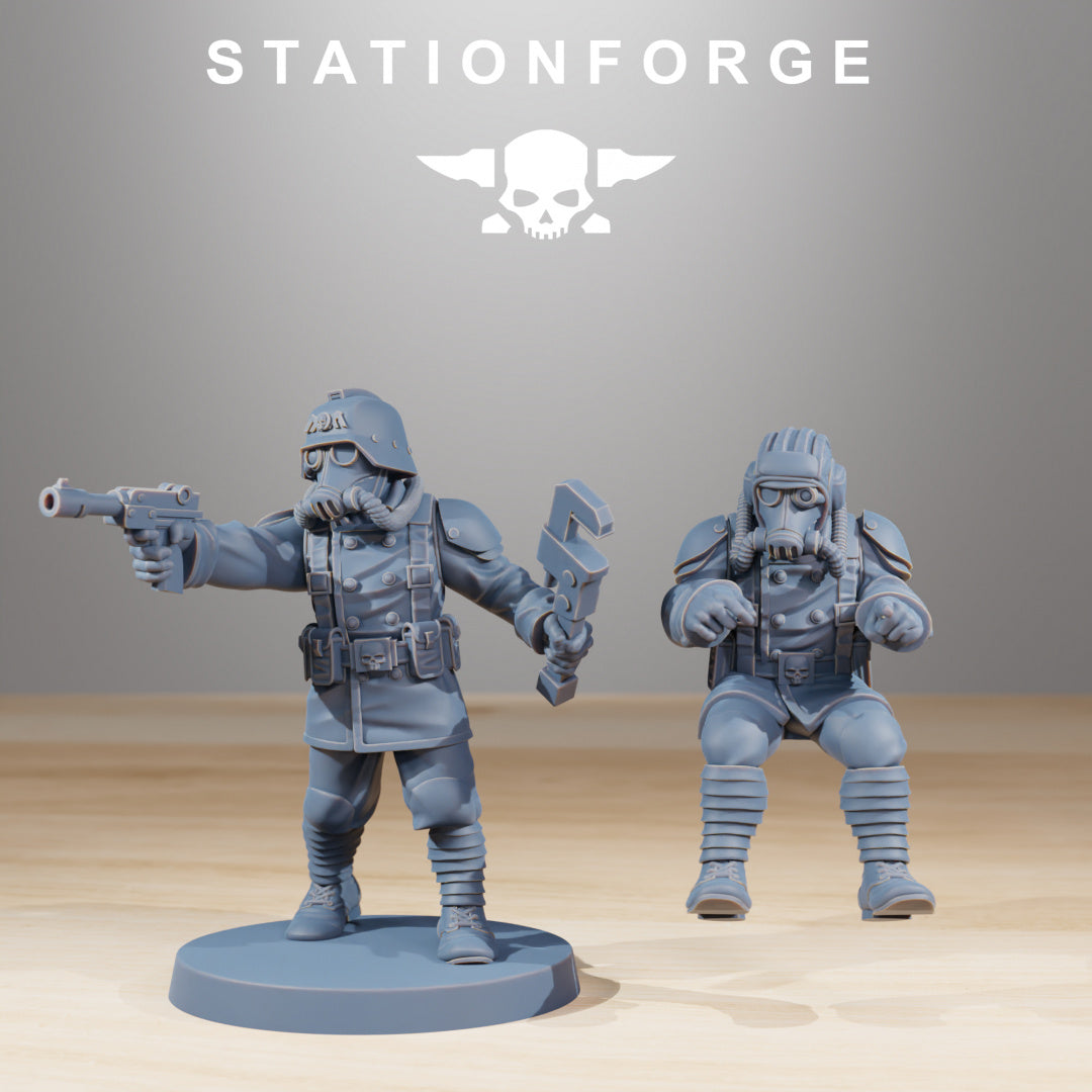 GrimGuard Walker Mk1 - Compatible with Warhammer 40K - by Station Forge - Tabletop RPG Miniature - Roleplaying 3D Printed Fantasy Mini