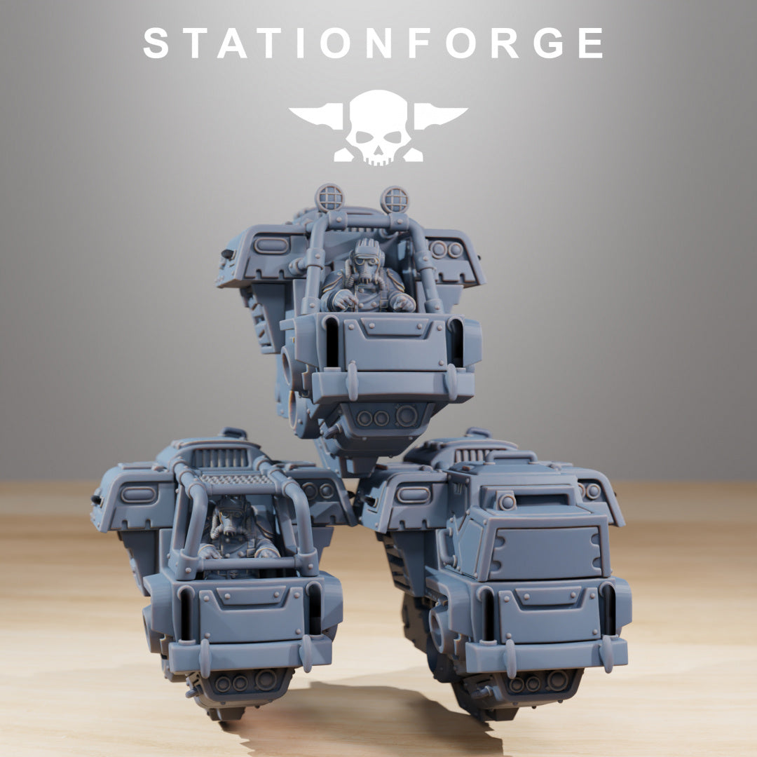 GrimGuard Walker Mk1 - Compatible with Warhammer 40K - by Station Forge - Tabletop RPG Miniature - Roleplaying 3D Printed Fantasy Mini