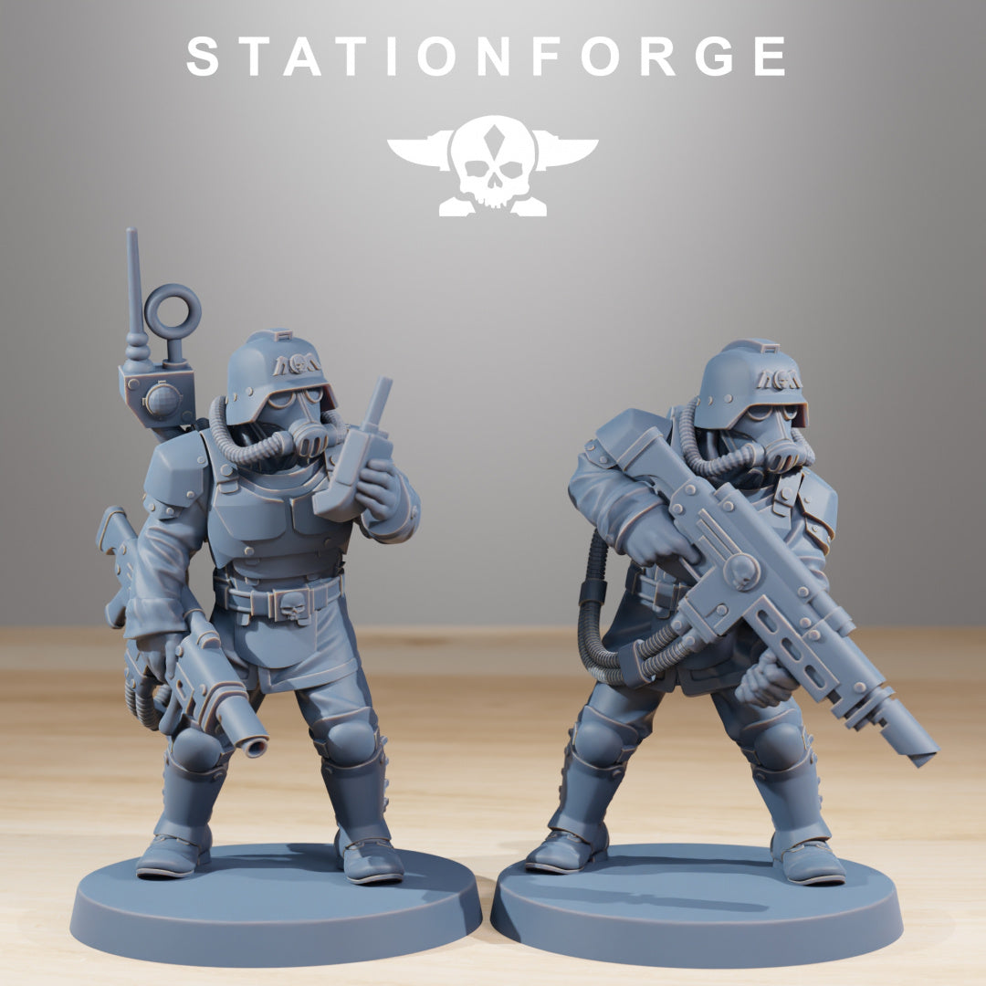 Grimguard Commandos - Compatible with Warhammer 40K - by Station Forge - Tabletop RPG Miniature - Roleplaying 3D Printed Fantasy Mini