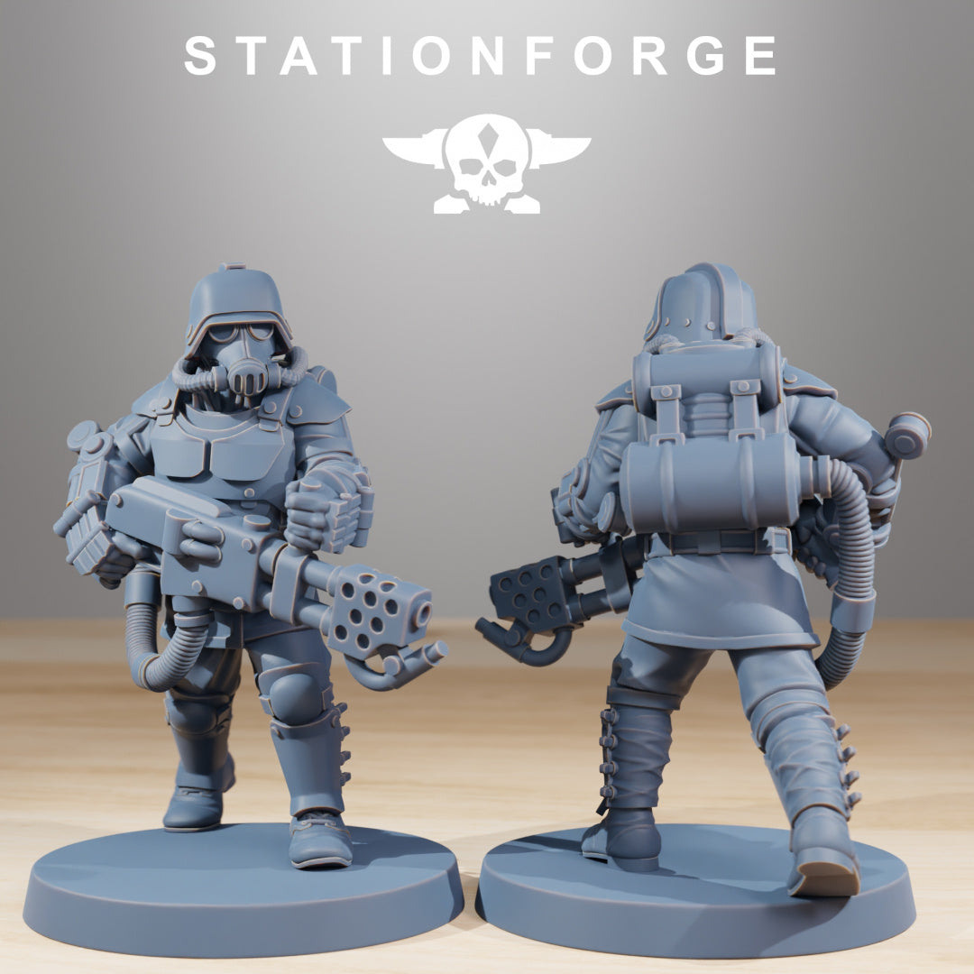 Grimguard Commandos - Compatible with Warhammer 40K - by Station Forge - Tabletop RPG Miniature - Roleplaying 3D Printed Fantasy Mini