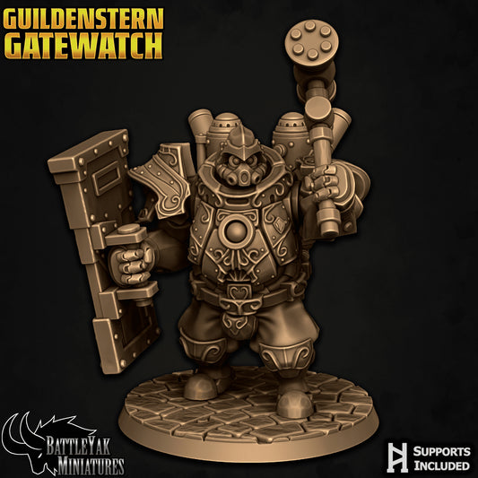 Guildward Siegebreaker - Compatible with Warhammer 40K - by Battle Yak Miniatures - Tabletop RPG Miniature - Roleplaying 3D Printed Fantasy Mini