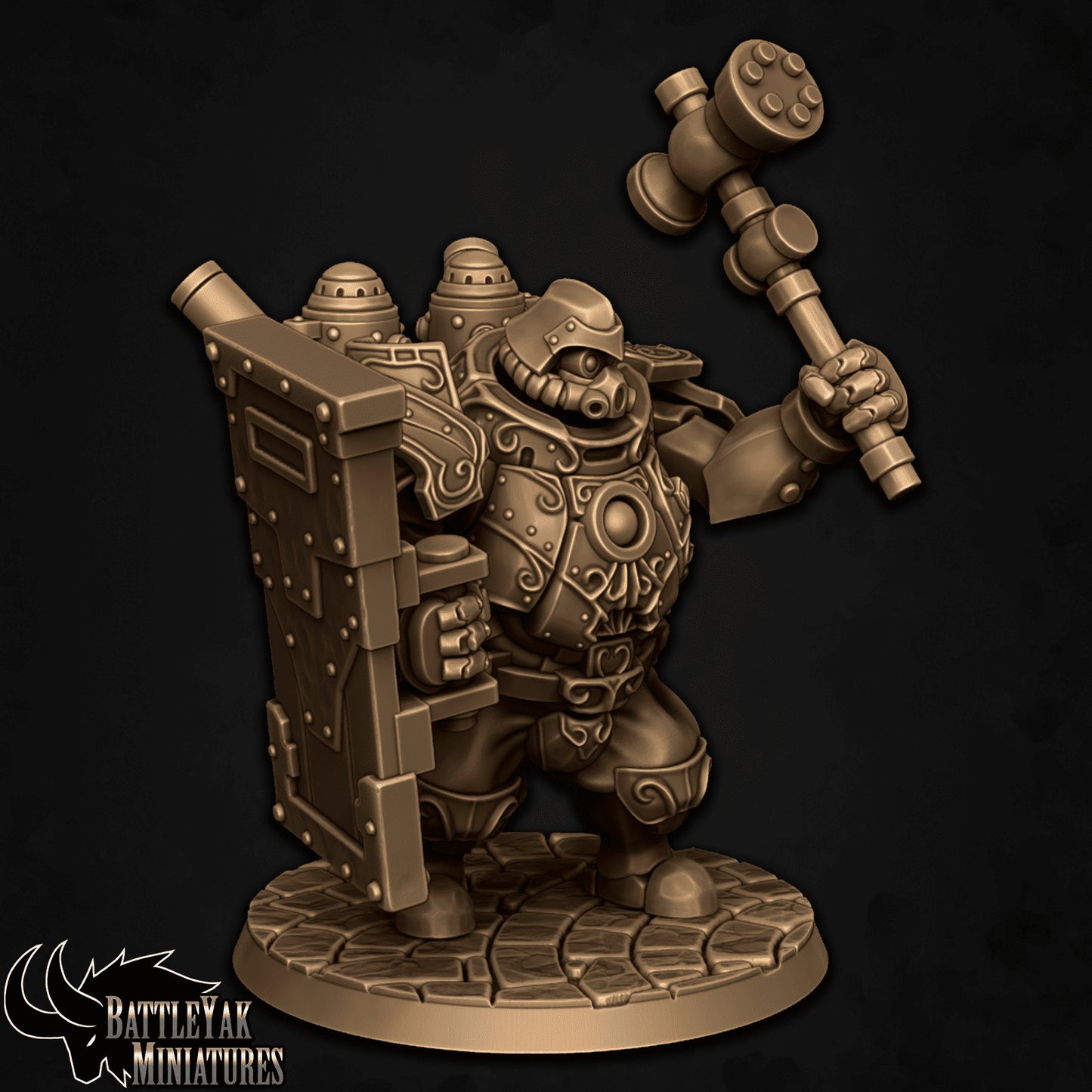 Guildward Siegebreaker - Compatible with Warhammer 40K - by Battle Yak Miniatures - Tabletop RPG Miniature - Roleplaying 3D Printed Fantasy Mini