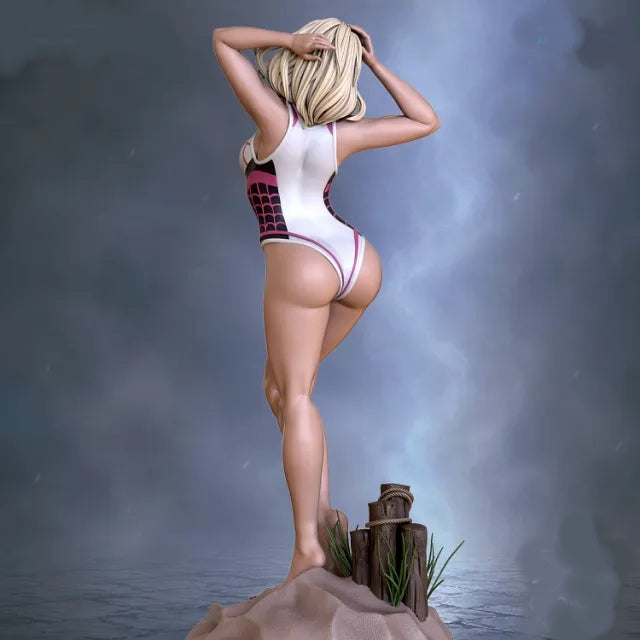 Gwen Stacy Sculpture (75mm to 500mm) - Unassembled/Unpainted/3D Print