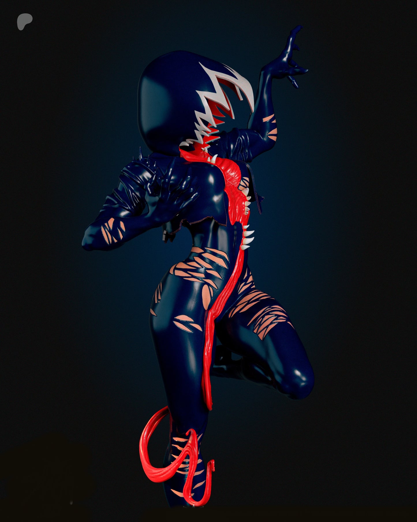 Gwenom Sculpture (75mm to 500mm) - Unassembled/Unpainted/3D Print
