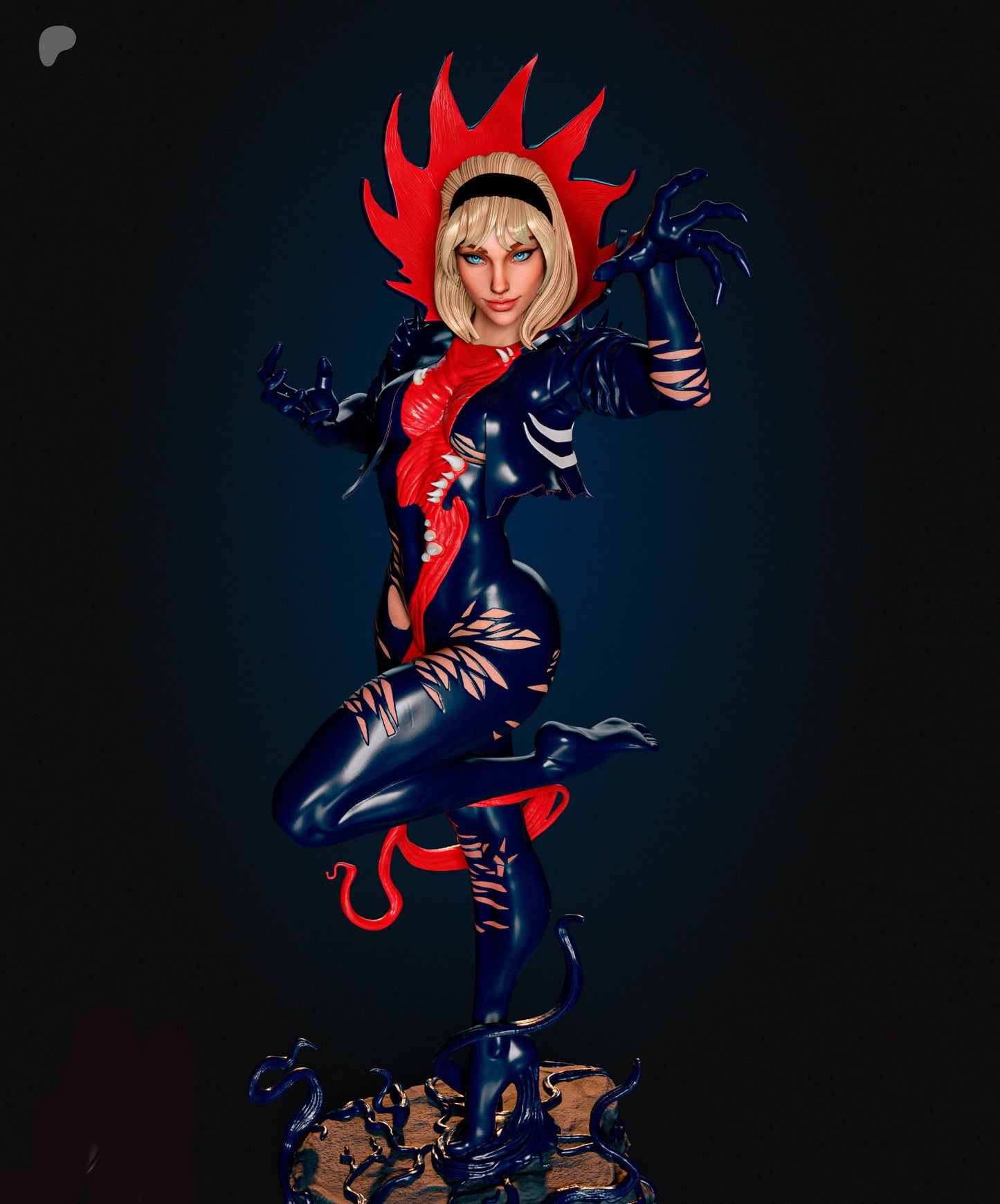 Gwenom Sculpture (75mm to 500mm) - Unassembled/Unpainted/3D Print