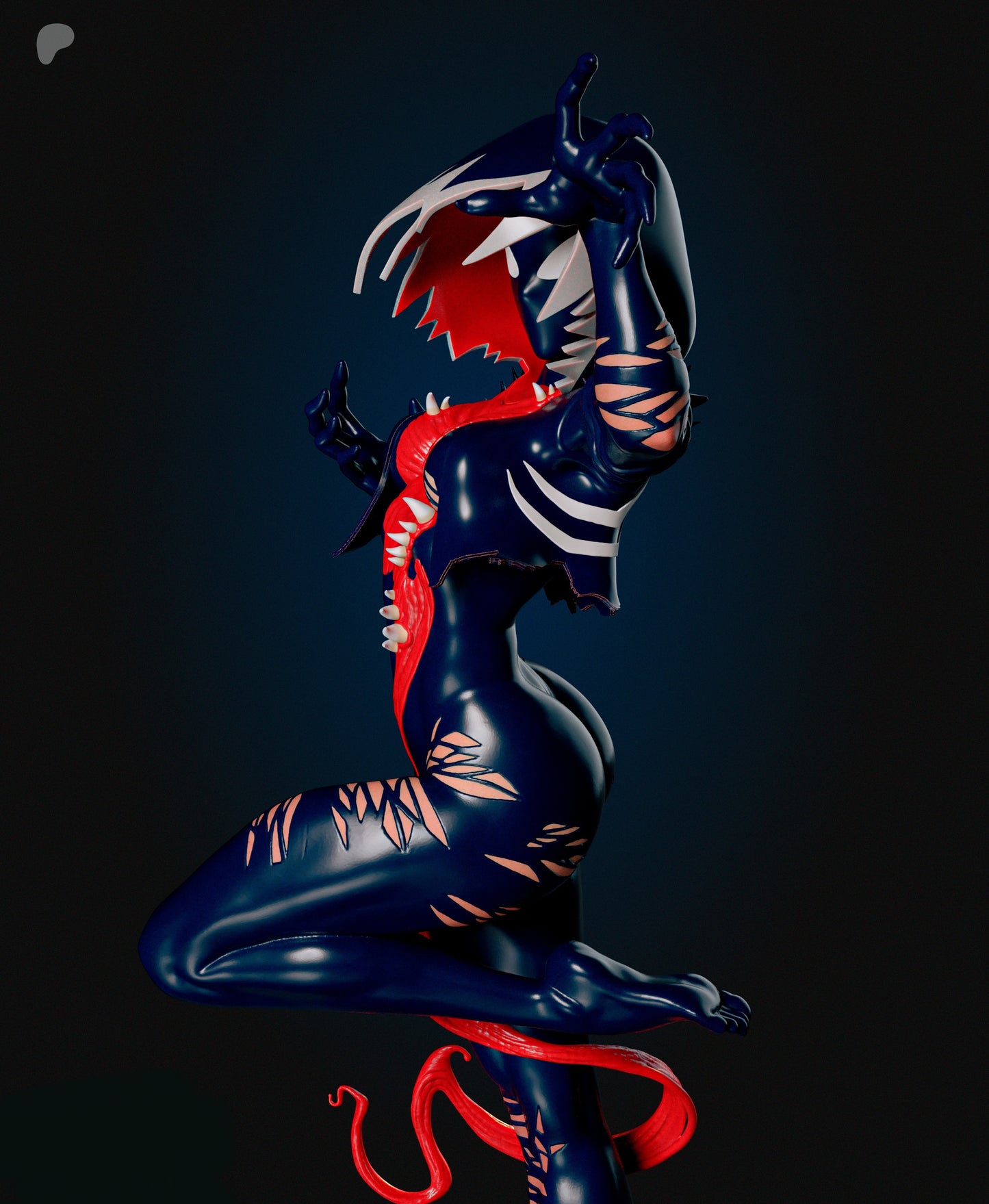 Gwenom Sculpture (75mm to 500mm) - Unassembled/Unpainted/3D Print
