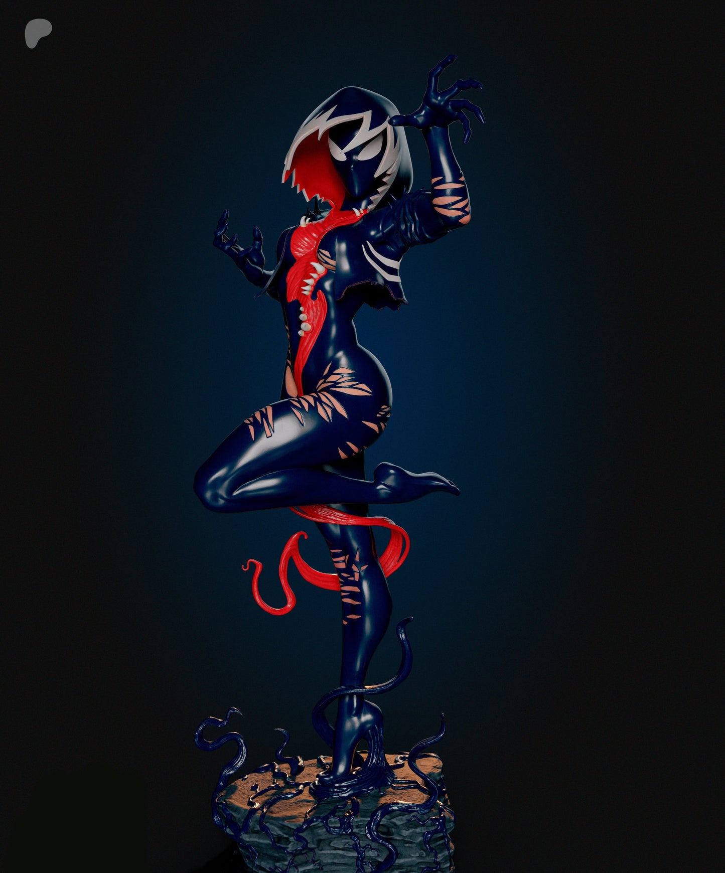 Gwenom Sculpture (75mm to 500mm) - Unassembled/Unpainted/3D Print