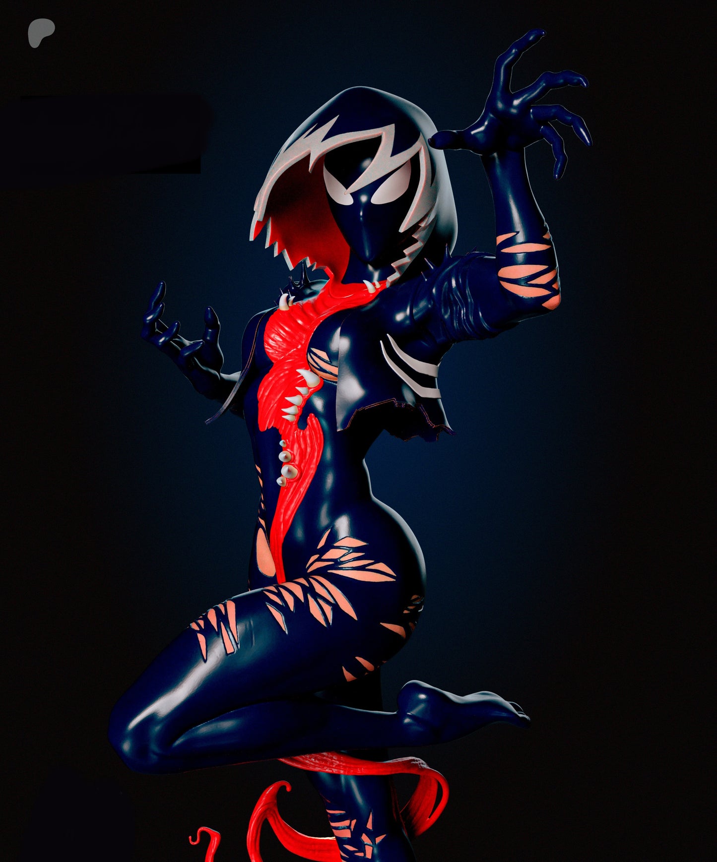 Gwenom Sculpture (75mm to 500mm) - Unassembled/Unpainted/3D Print