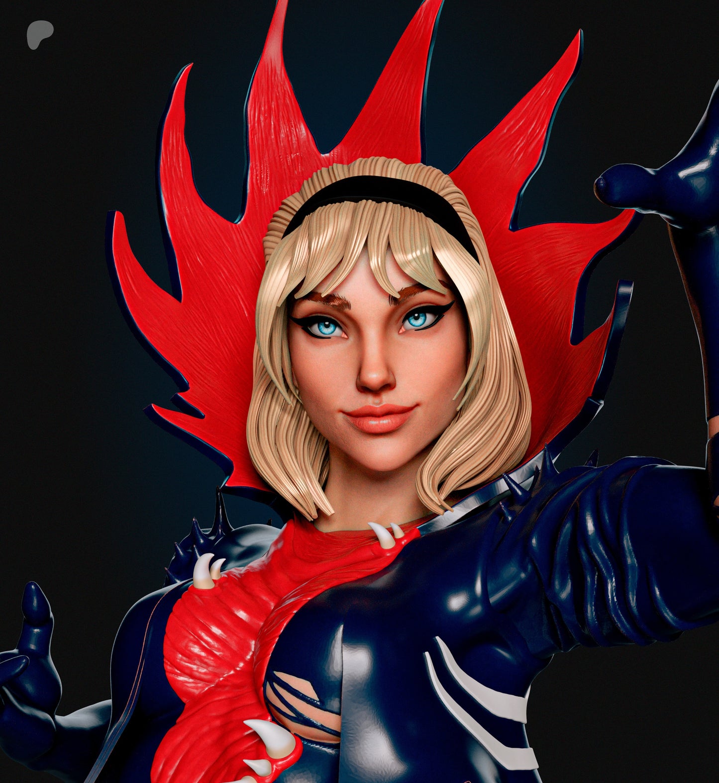 Gwenom Sculpture (75mm to 500mm) - Unassembled/Unpainted/3D Print