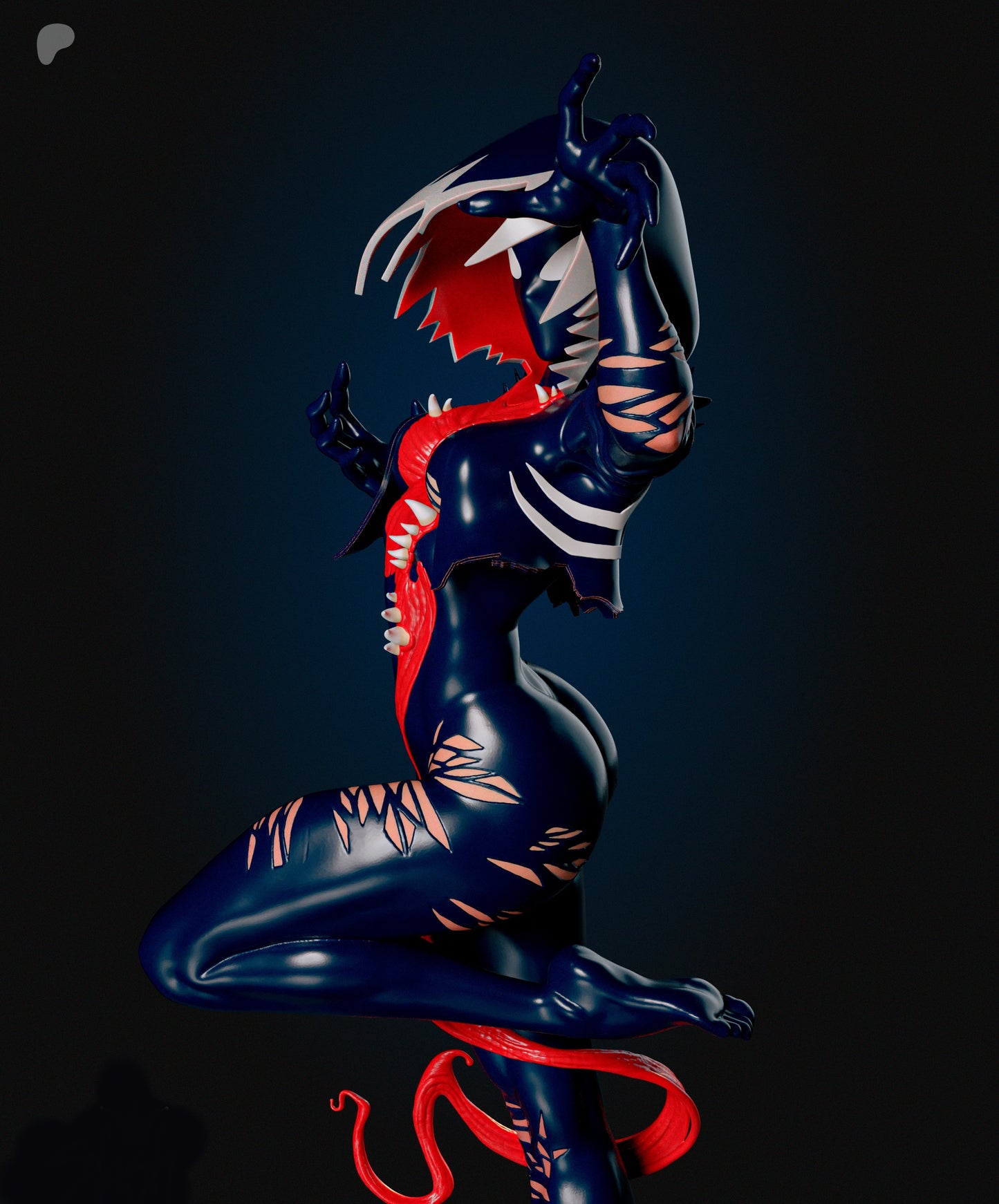 Gwenom Sculpture (75mm to 500mm) - Unassembled/Unpainted/3D Print