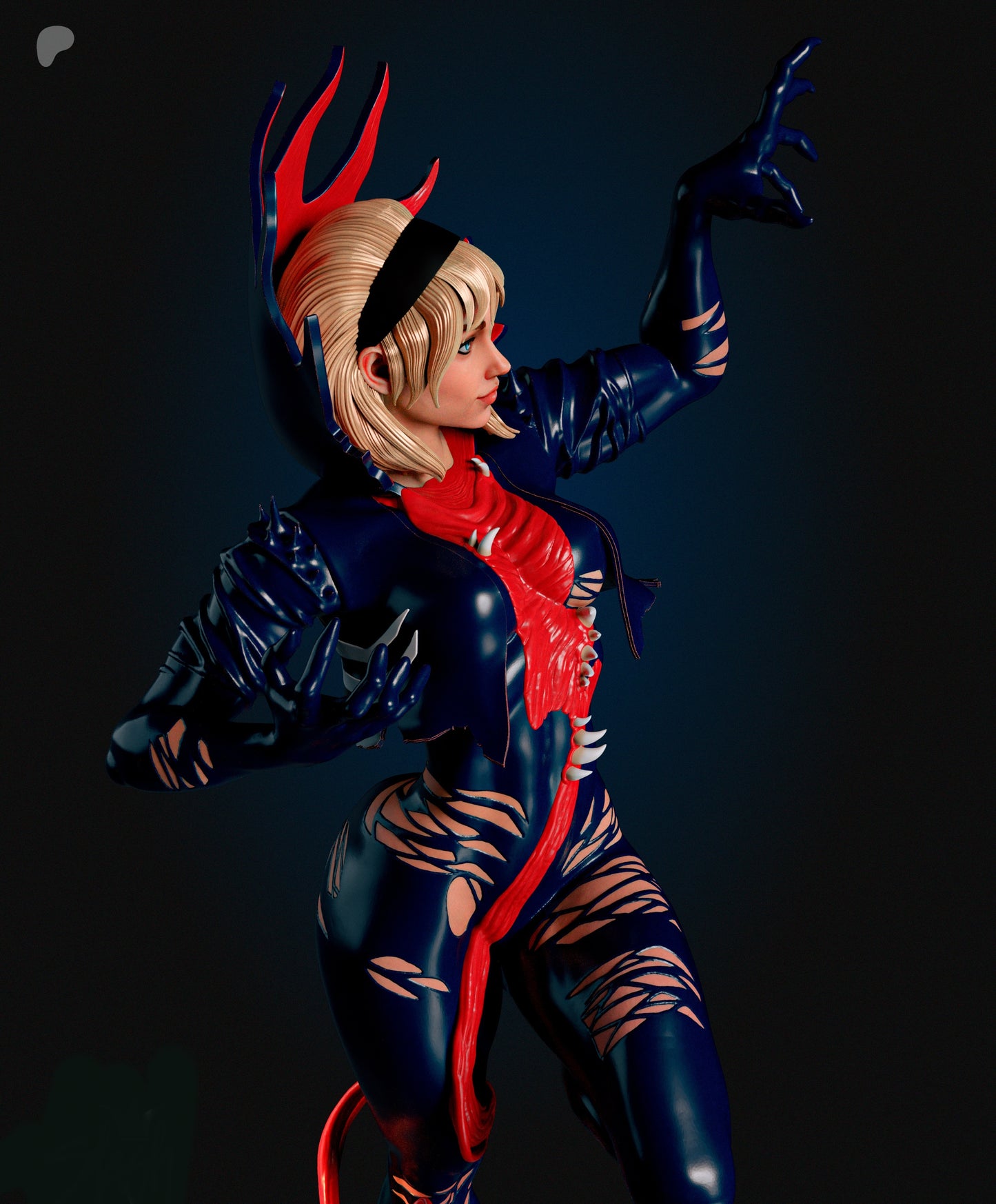 Gwenom Sculpture (75mm to 500mm) - Unassembled/Unpainted/3D Print