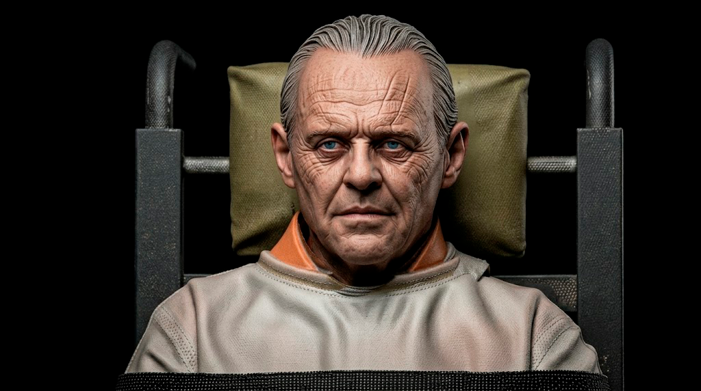 Hannibal Lecter Sculpture (75mm - 300mm) Unpainted / Unassembled / 3D Printed