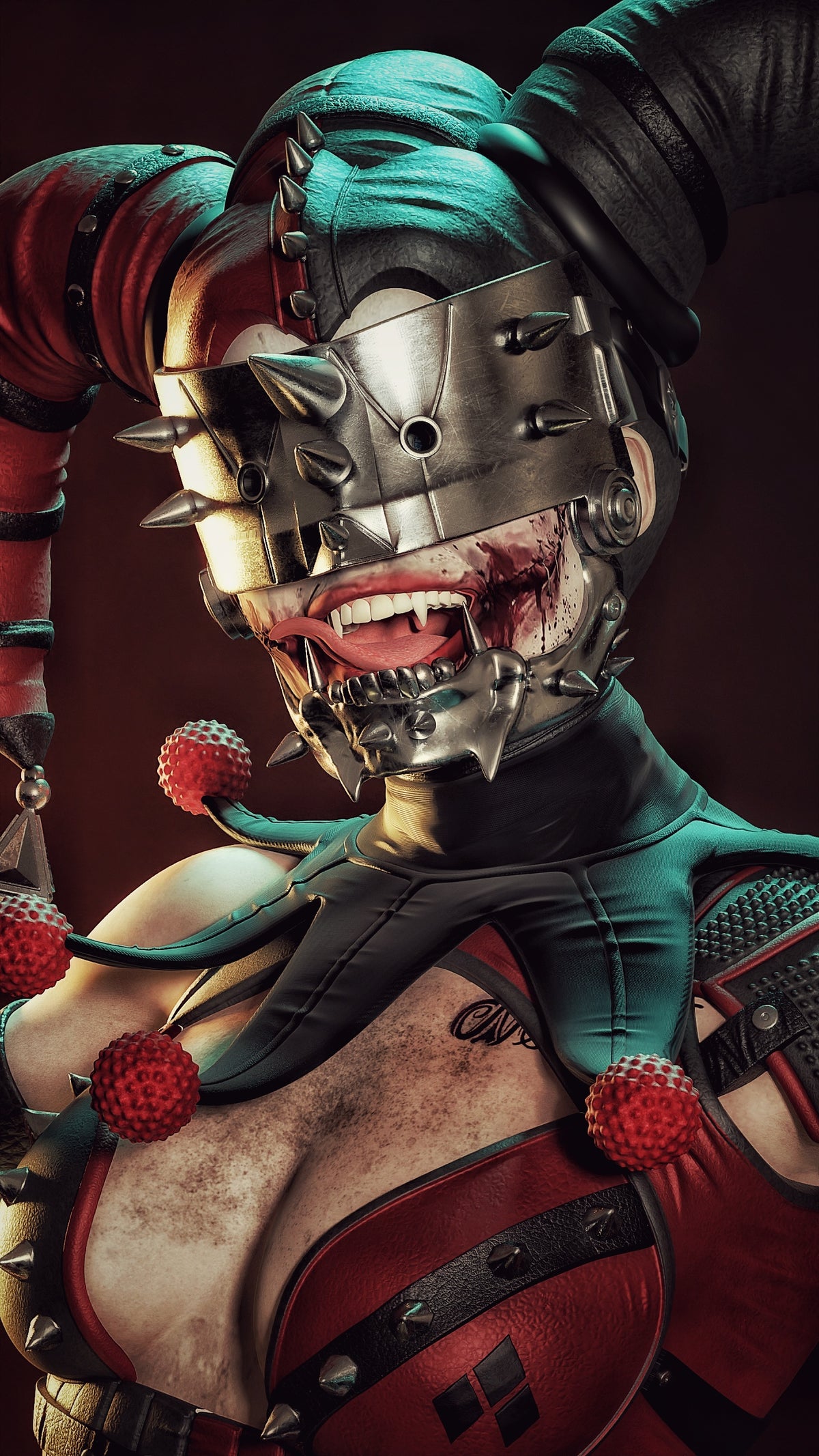 Harley Who Laughs Sculpture(75mm to 500mm) - Unassembled/Unpainted/3D Print