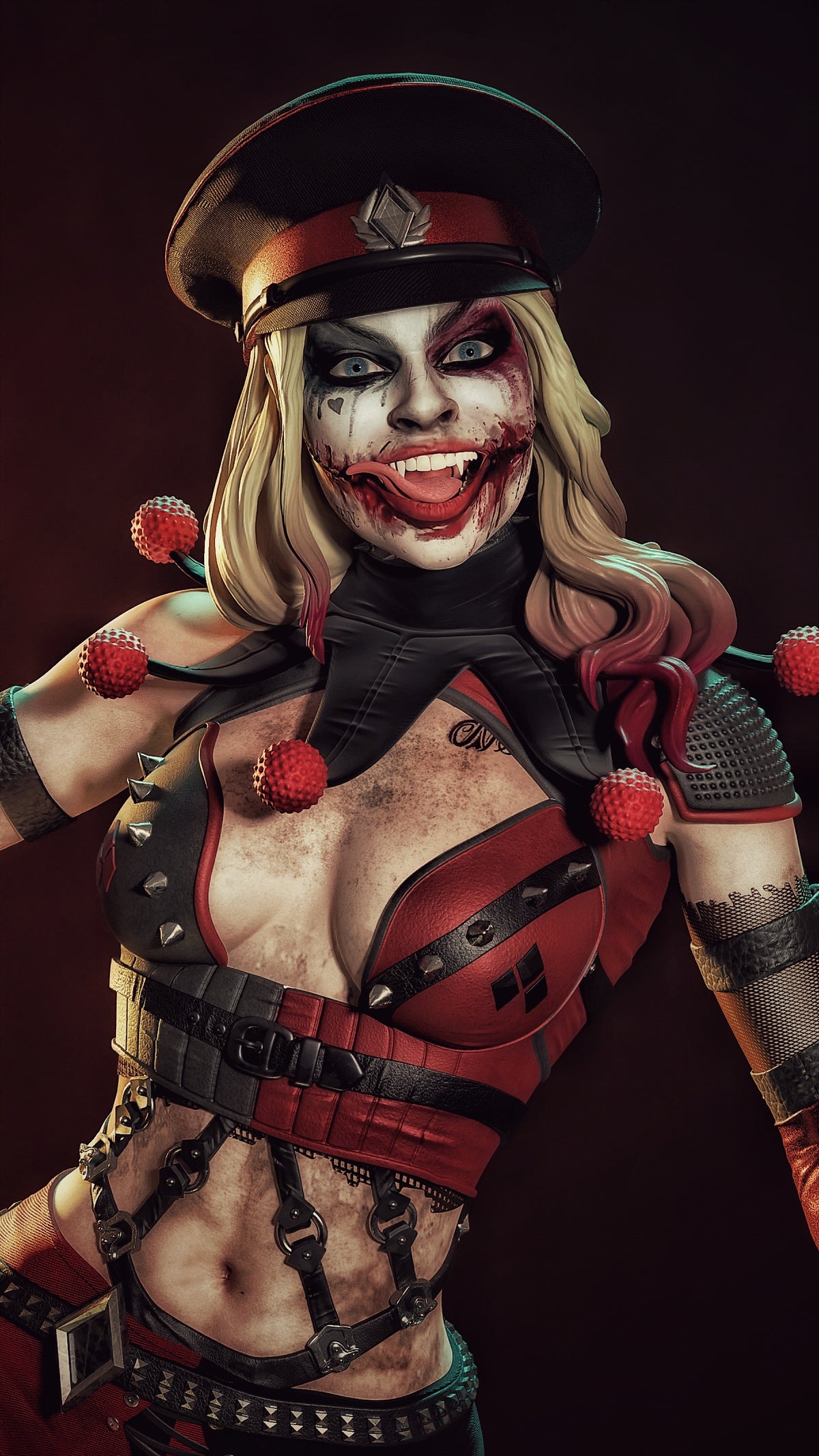 Harley Who Laughs Sculpture(75mm to 500mm) - Unassembled/Unpainted/3D Print