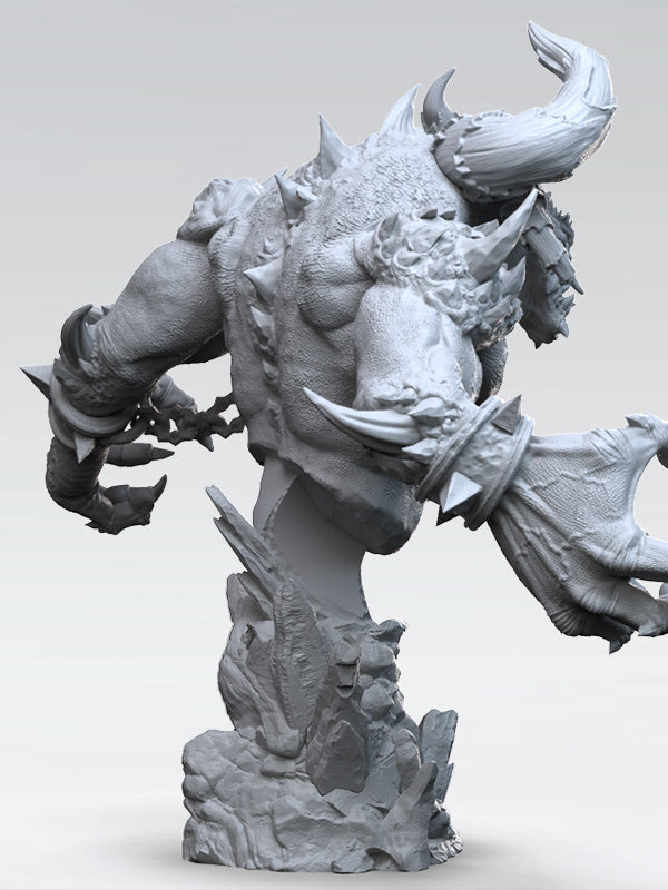 HELIOTROPE HELLSCRAPER - Bust - by 3dartDigital - Tabletop RPG Miniature - Roleplaying 3D Printed Fantasy Mini