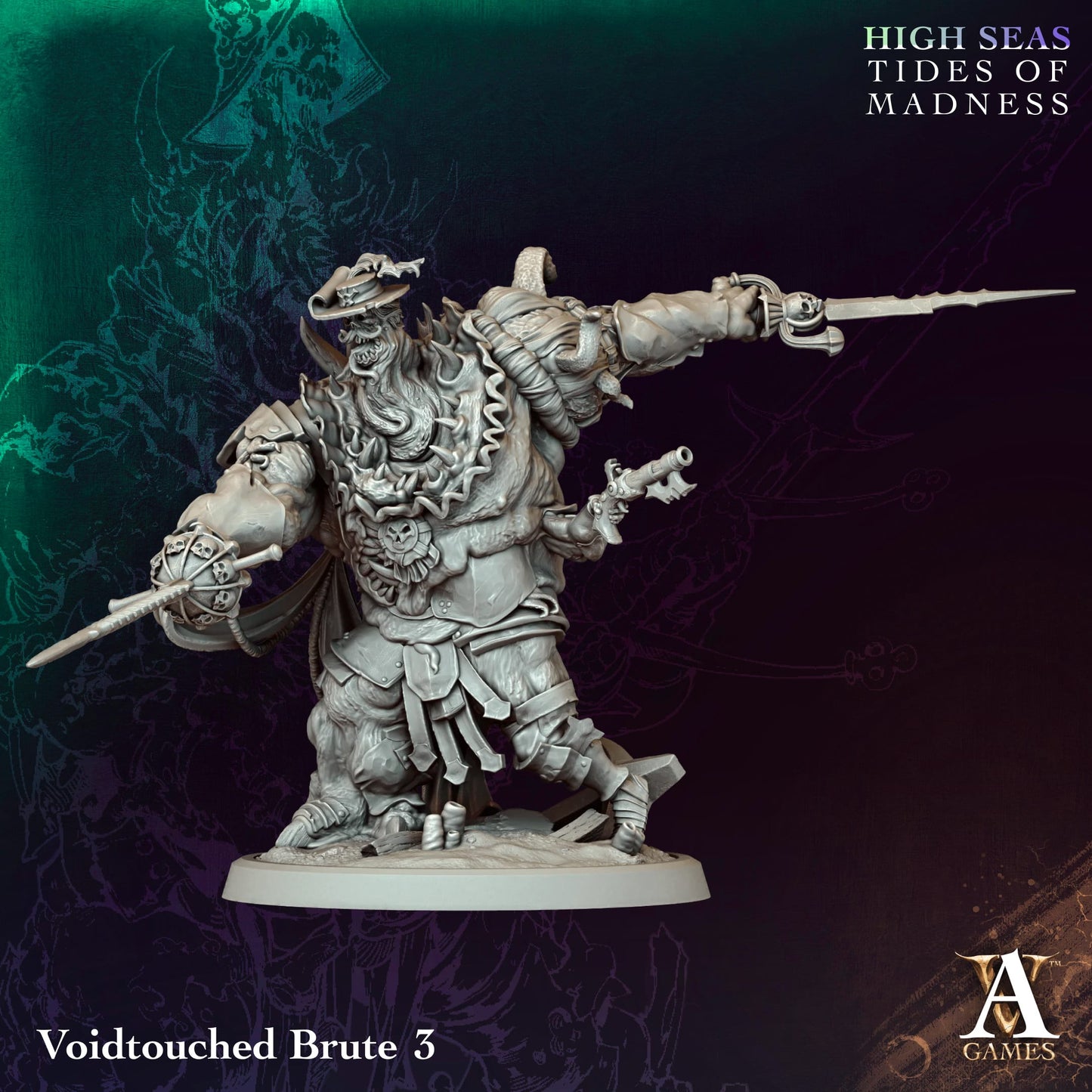 Voidtouched Brute (x4) - TTRPG - Wargaming - Dungeons and Dragons