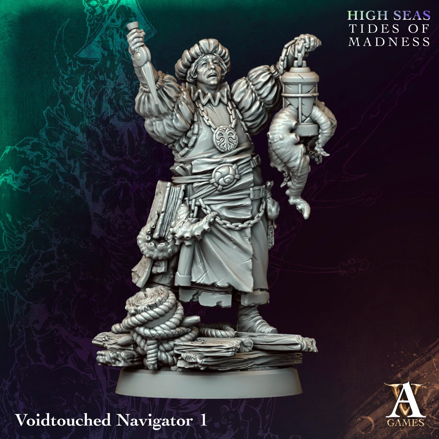 Voidtouched Navigator (x4) - TTRPG - Wargaming - Mordheim - Dungeons and Dragons