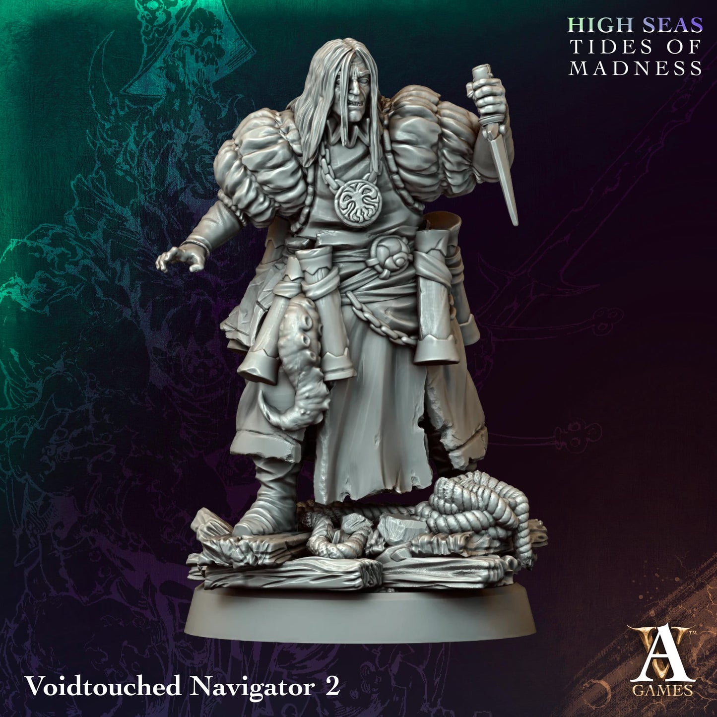 Voidtouched Navigator (x4) - TTRPG - Wargaming - Mordheim - Dungeons and Dragons