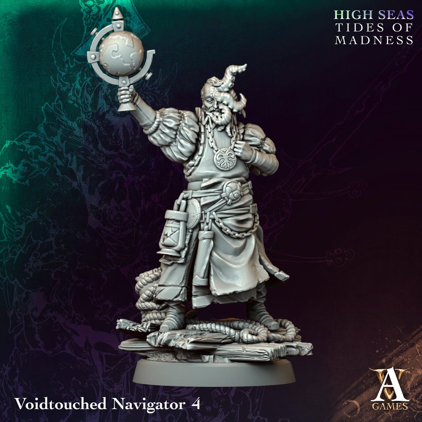 Voidtouched Navigator (x4) - TTRPG - Wargaming - Mordheim - Dungeons and Dragons