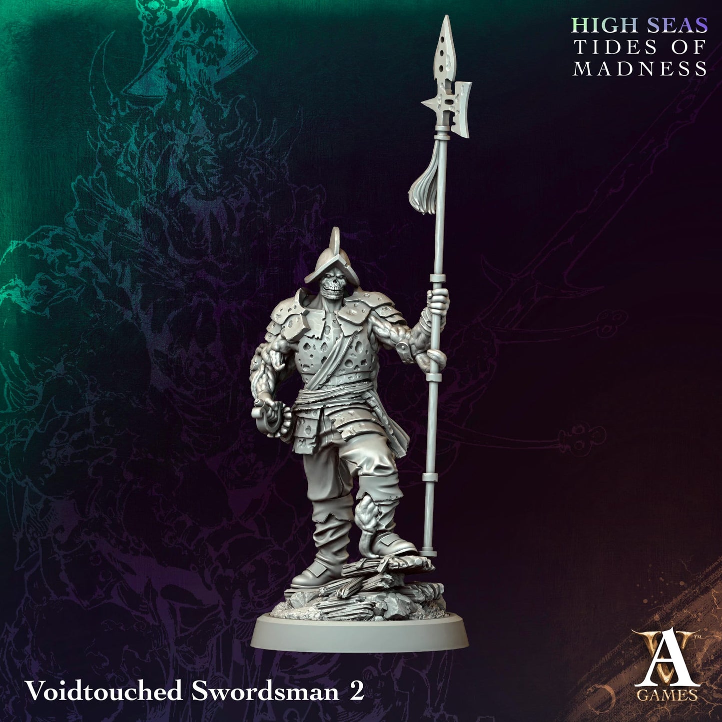 Voidtouched Swordsman (x4) - TTRPG - Wargaming - Mordheim - Dungeons and Dragons