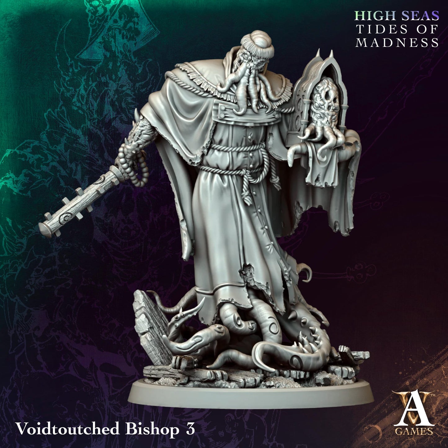 Voidtoutched Bishop (x4) - TTRPG - Wargaming - Mordheim - Dungeons and Dragons