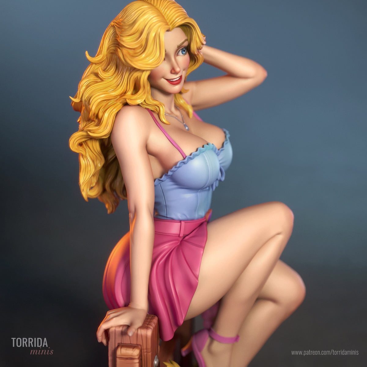 Haley, from Stardew Valley Sculpture (75mm to 500mm) - Unassembled/Unpainted/3D Print