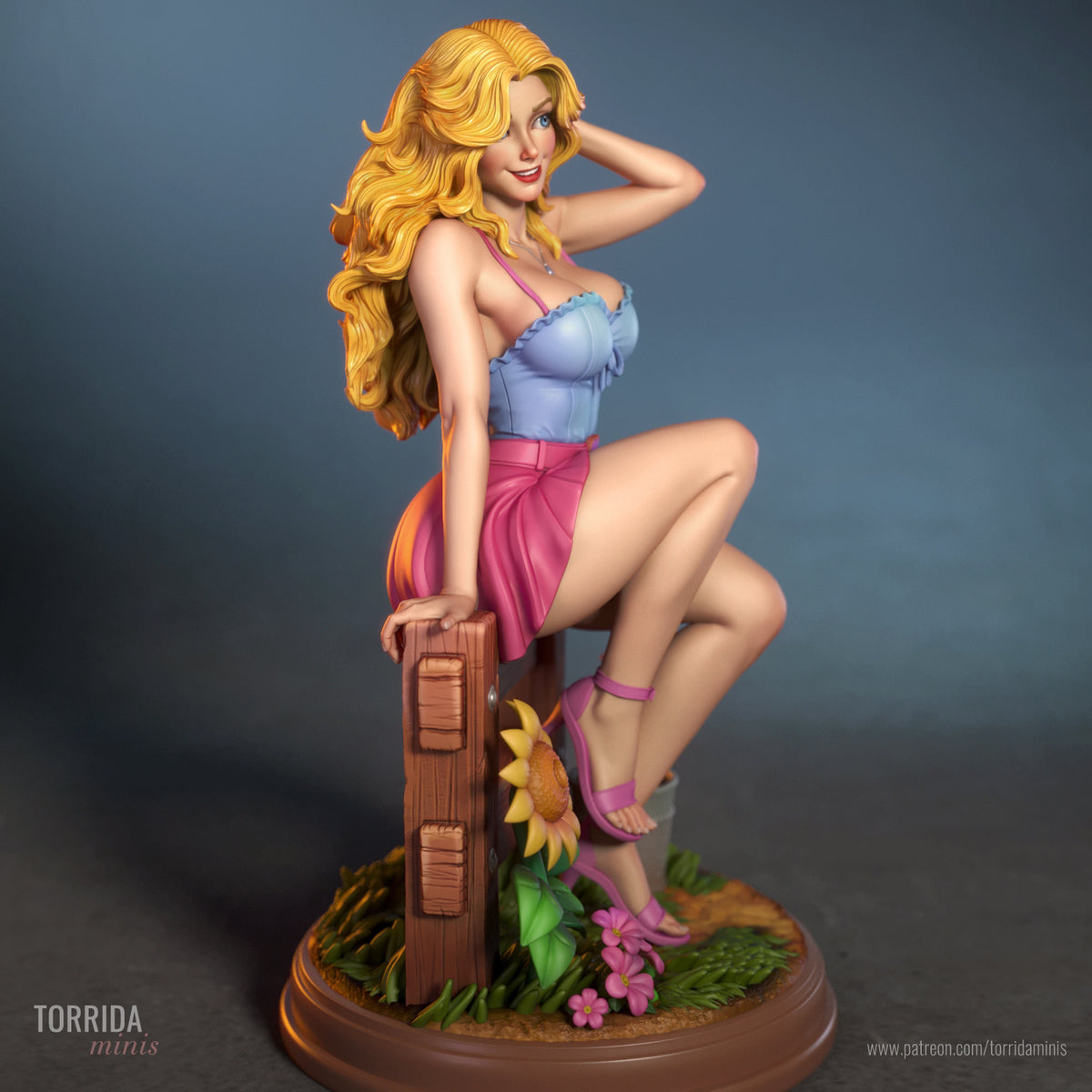 Haley, from Stardew Valley Sculpture (75mm to 500mm) - Unassembled/Unpainted/3D Print