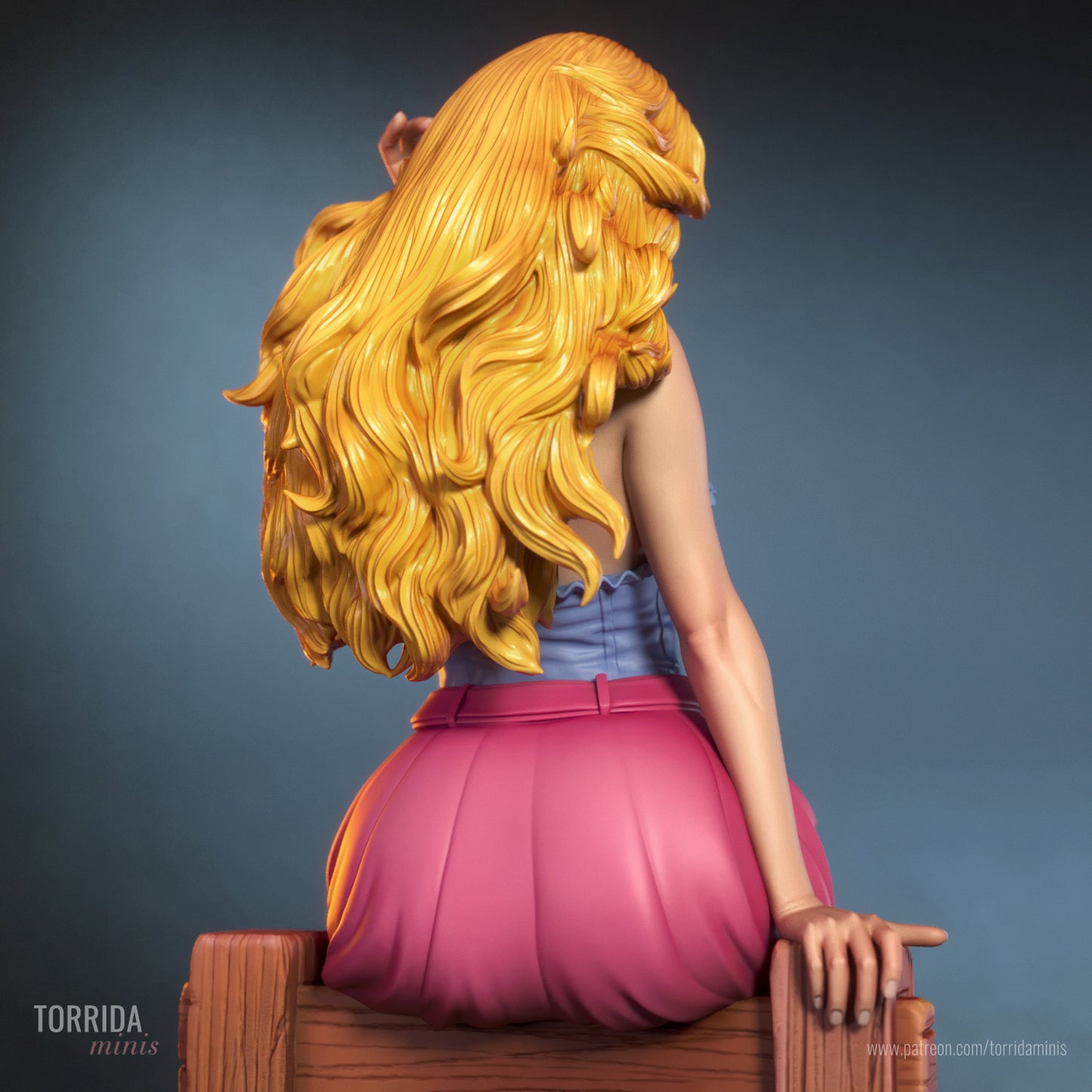Haley, from Stardew Valley Sculpture (75mm to 500mm) - Unassembled/Unpainted/3D Print