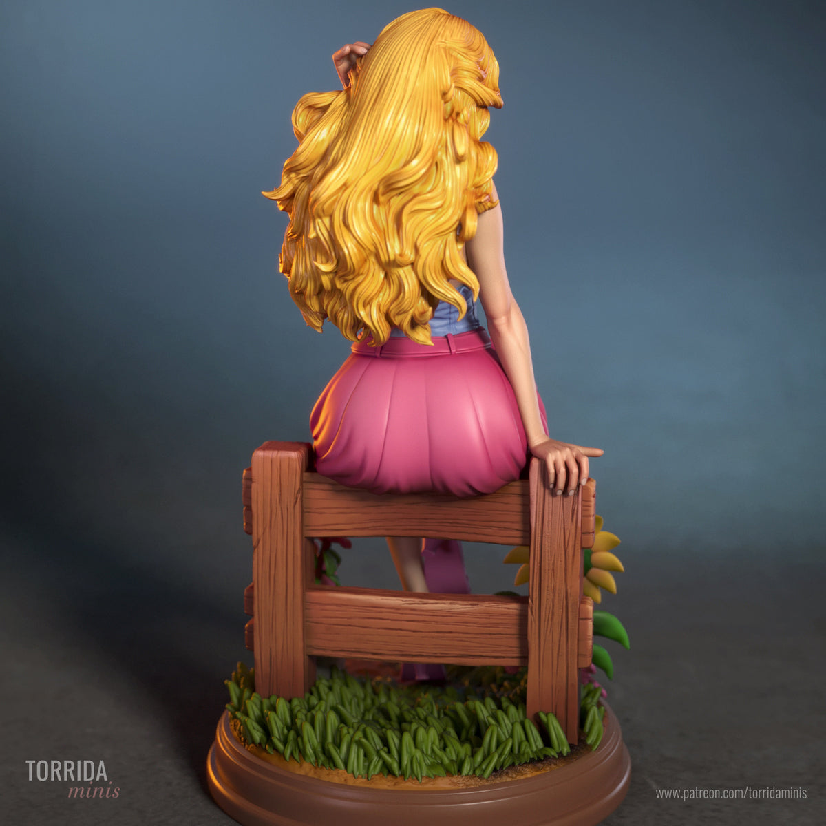 Haley, from Stardew Valley Sculpture (75mm to 500mm) - Unassembled/Unpainted/3D Print