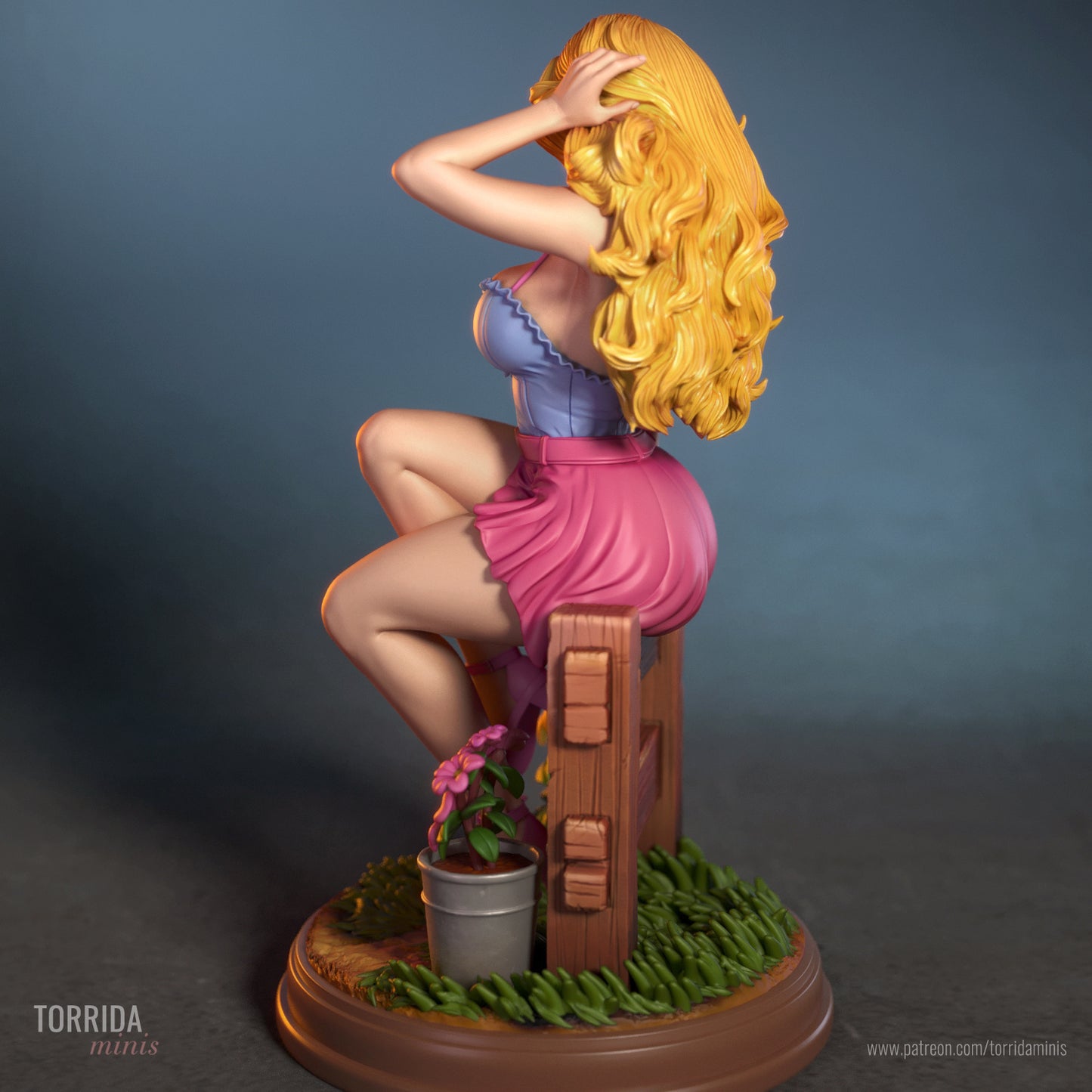 Haley, from Stardew Valley Sculpture (75mm to 500mm) - Unassembled/Unpainted/3D Print