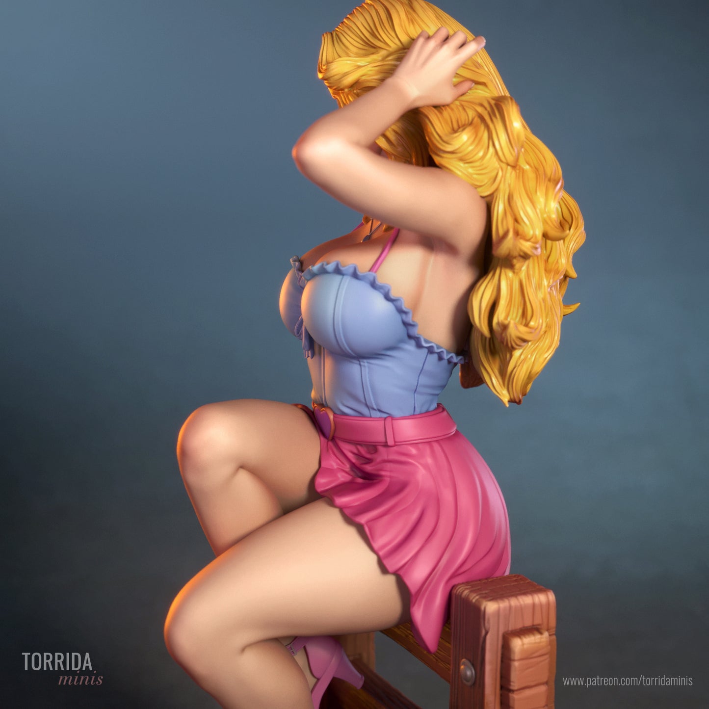 Haley, from Stardew Valley Sculpture (75mm to 500mm) - Unassembled/Unpainted/3D Print