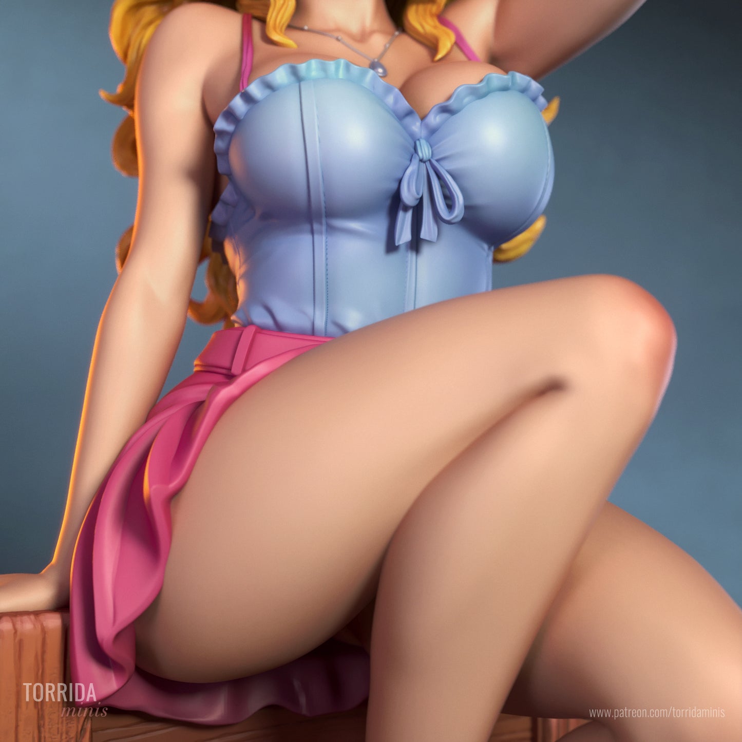 Haley, from Stardew Valley Sculpture (75mm to 500mm) - Unassembled/Unpainted/3D Print