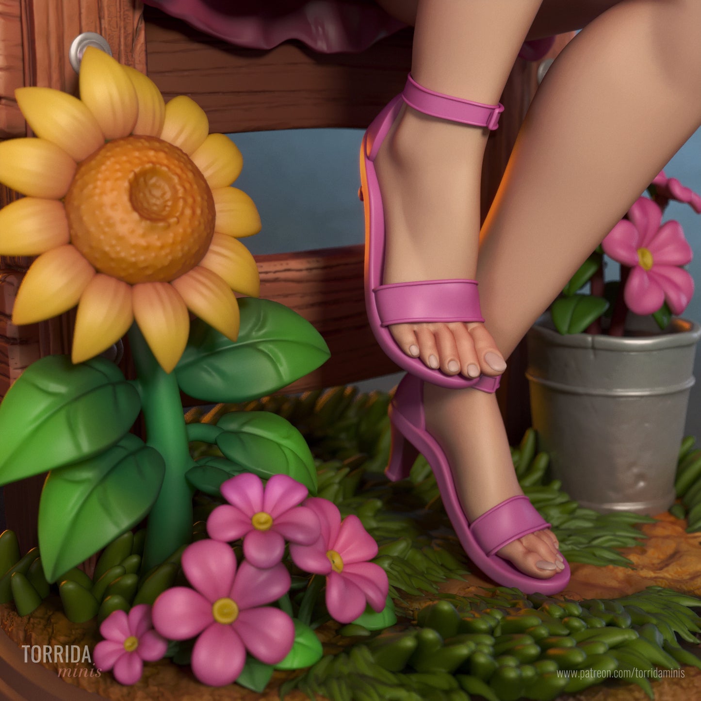 Haley, from Stardew Valley Sculpture (75mm to 500mm) - Unassembled/Unpainted/3D Print
