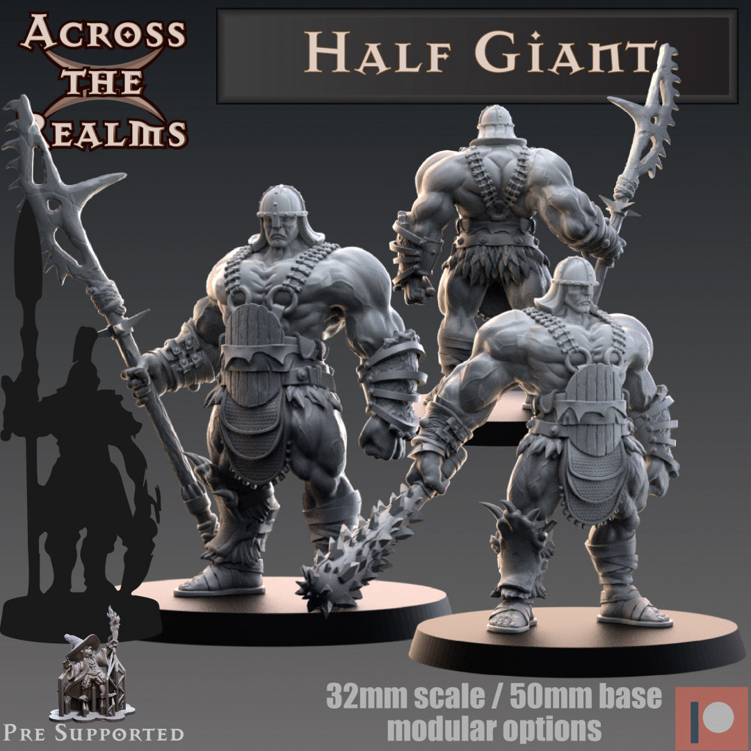 Half Giant - Dark Sun - Dungeons and Dragons - by Across the Realms- Tabletop RPG Miniature - Roleplaying 3D Printed Fantasy Mini