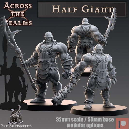 Half Giant - Dark Sun - Dungeons and Dragons - by Across the Realms- Tabletop RPG Miniature - Roleplaying 3D Printed Fantasy Mini