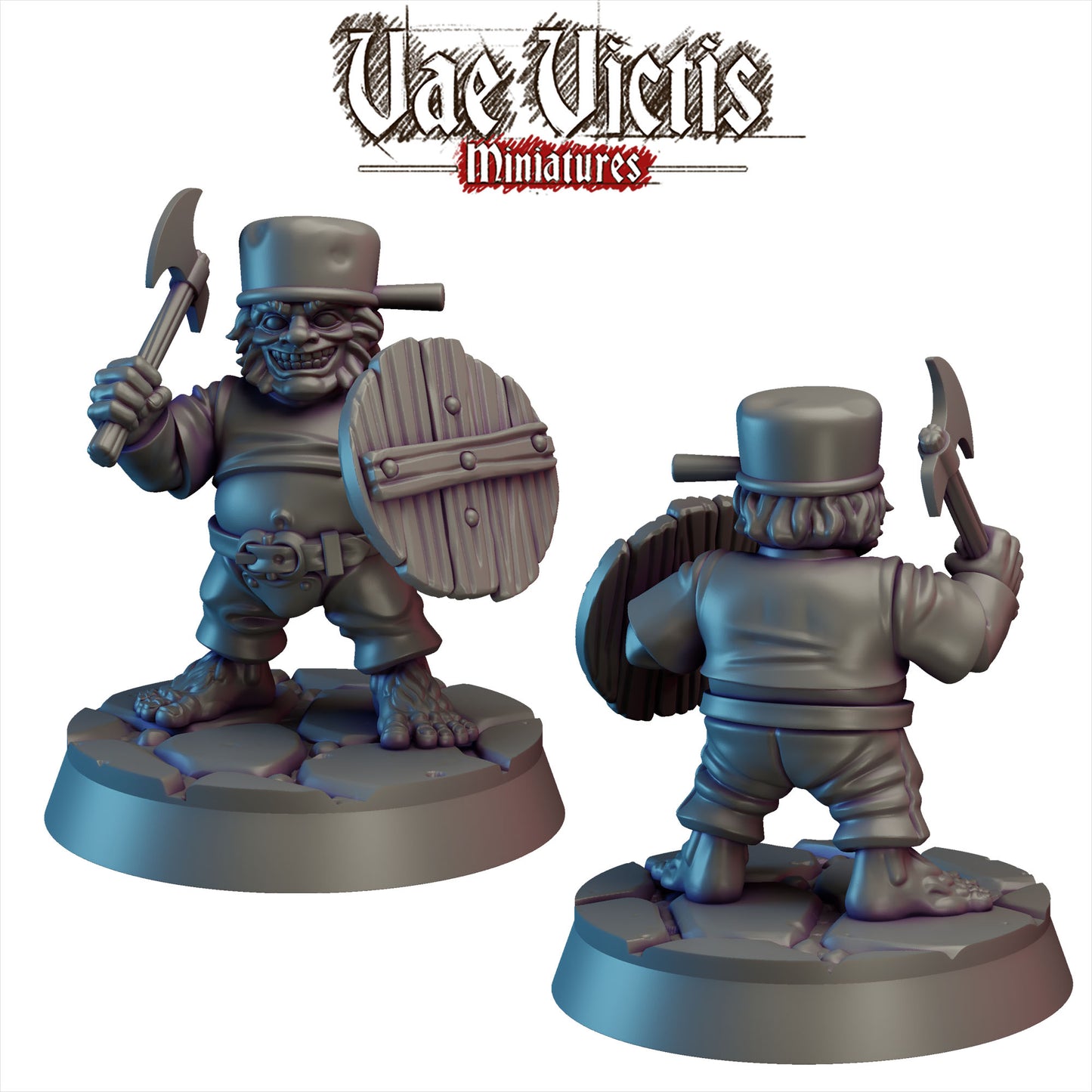 Halflings Warband - Lord of the Rings - Compatible with Warhammer 40K - by Vae Victis Miniatures- Tabletop RPG Miniature - Roleplaying 3D Printed Fantasy Mini