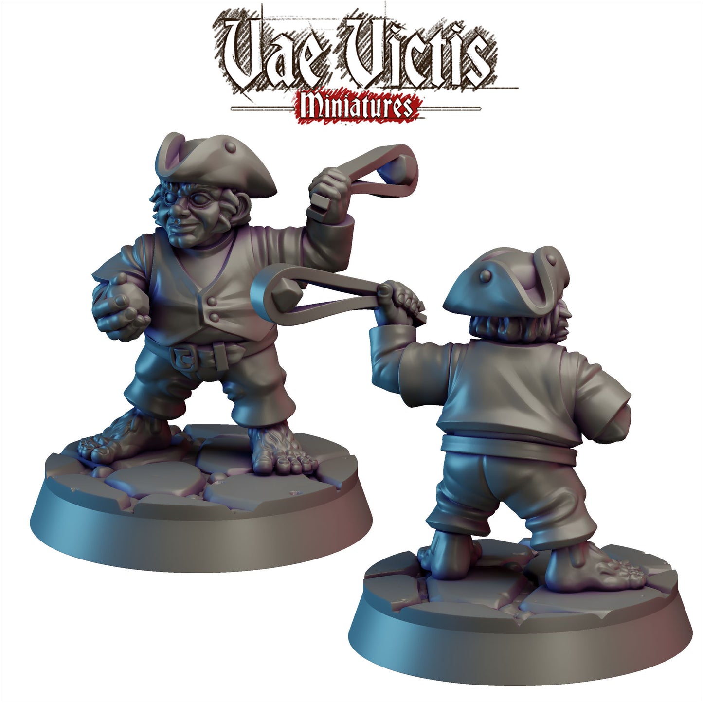 Halflings Warband - Lord of the Rings - Compatible with Warhammer 40K - by Vae Victis Miniatures- Tabletop RPG Miniature - Roleplaying 3D Printed Fantasy Mini