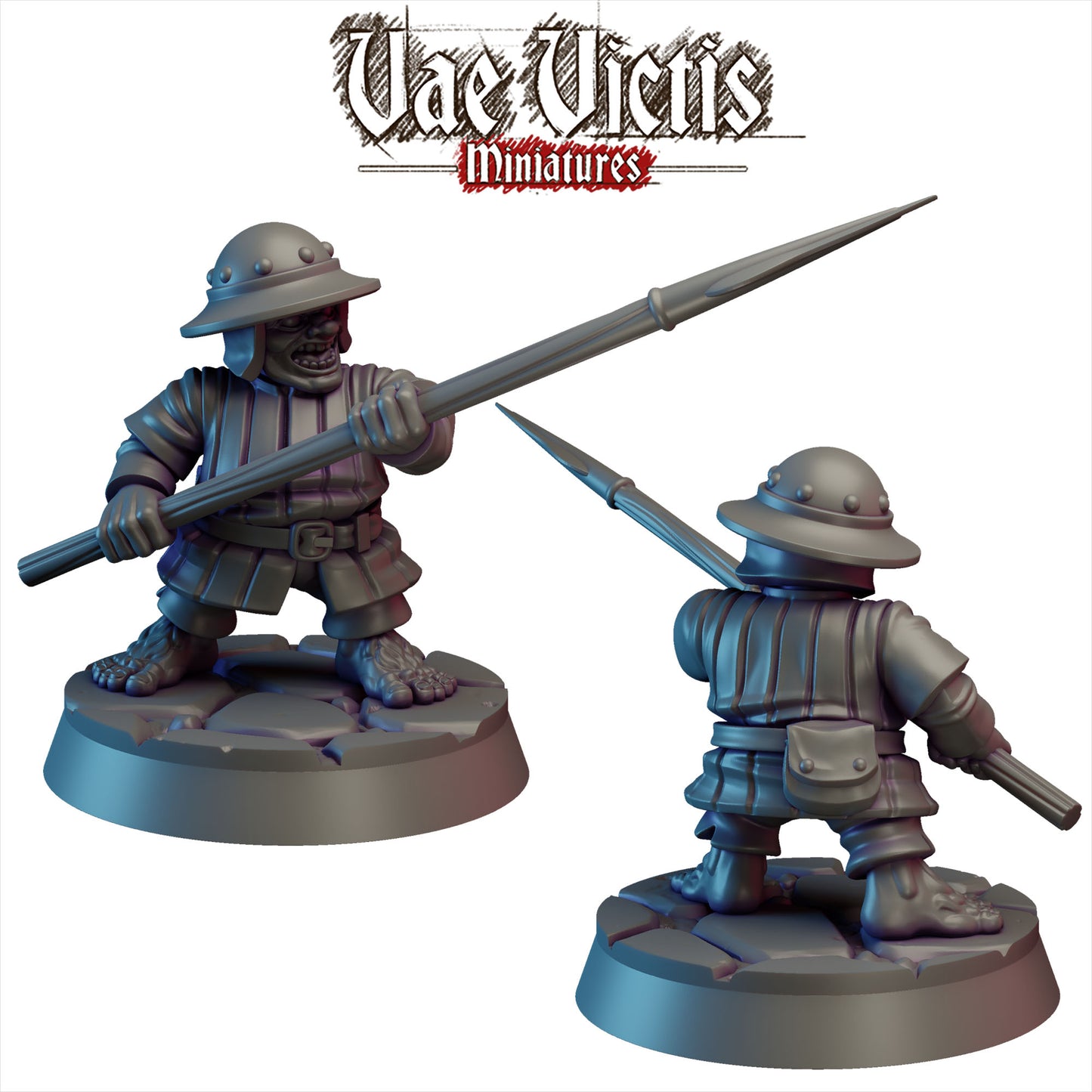 Halflings Warband - Lord of the Rings - Compatible with Warhammer 40K - by Vae Victis Miniatures- Tabletop RPG Miniature - Roleplaying 3D Printed Fantasy Mini