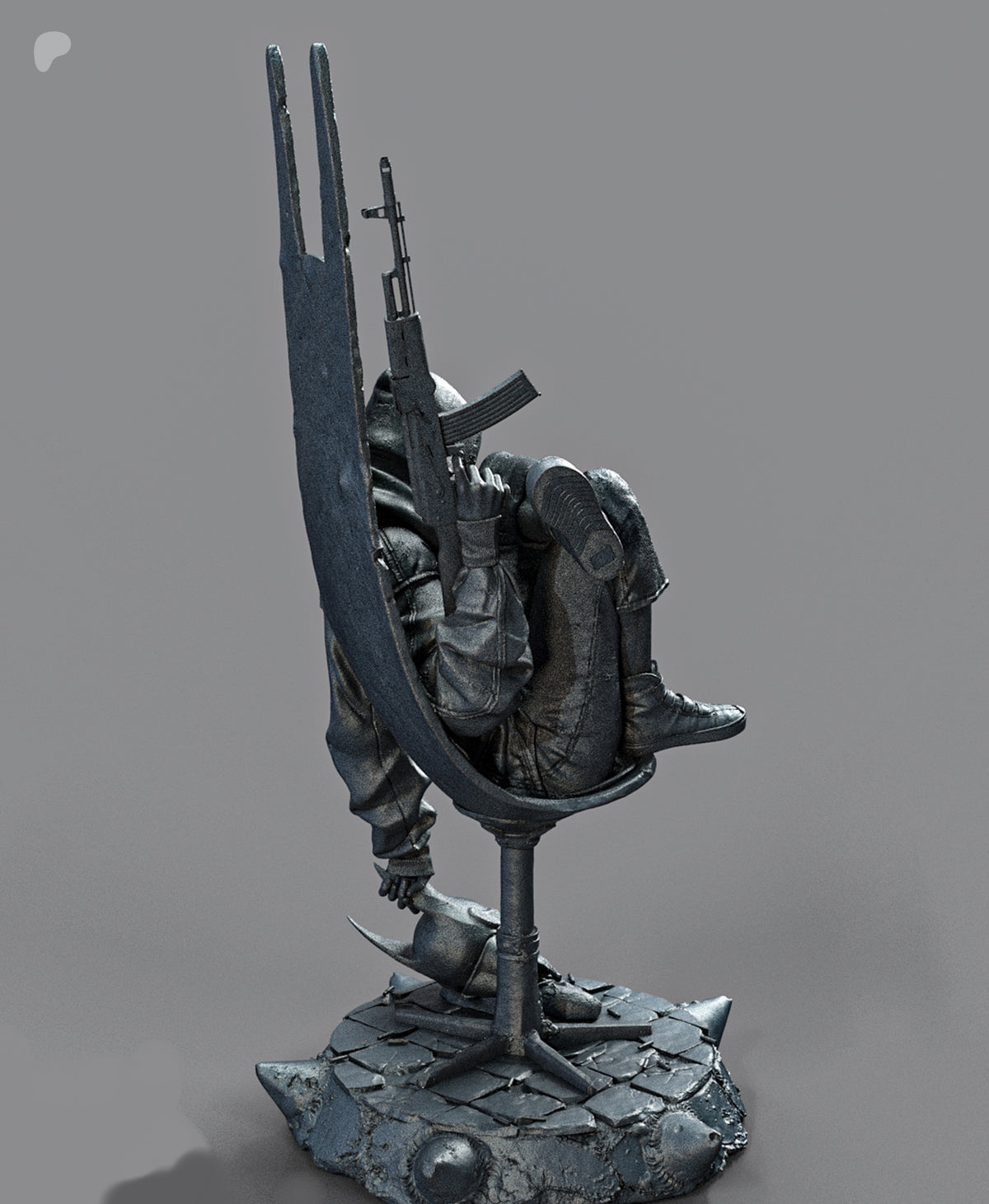 Harley Quinn Absolute Sculpture (75mm to 500mm) - Unassembled/Unpainted/3D Print