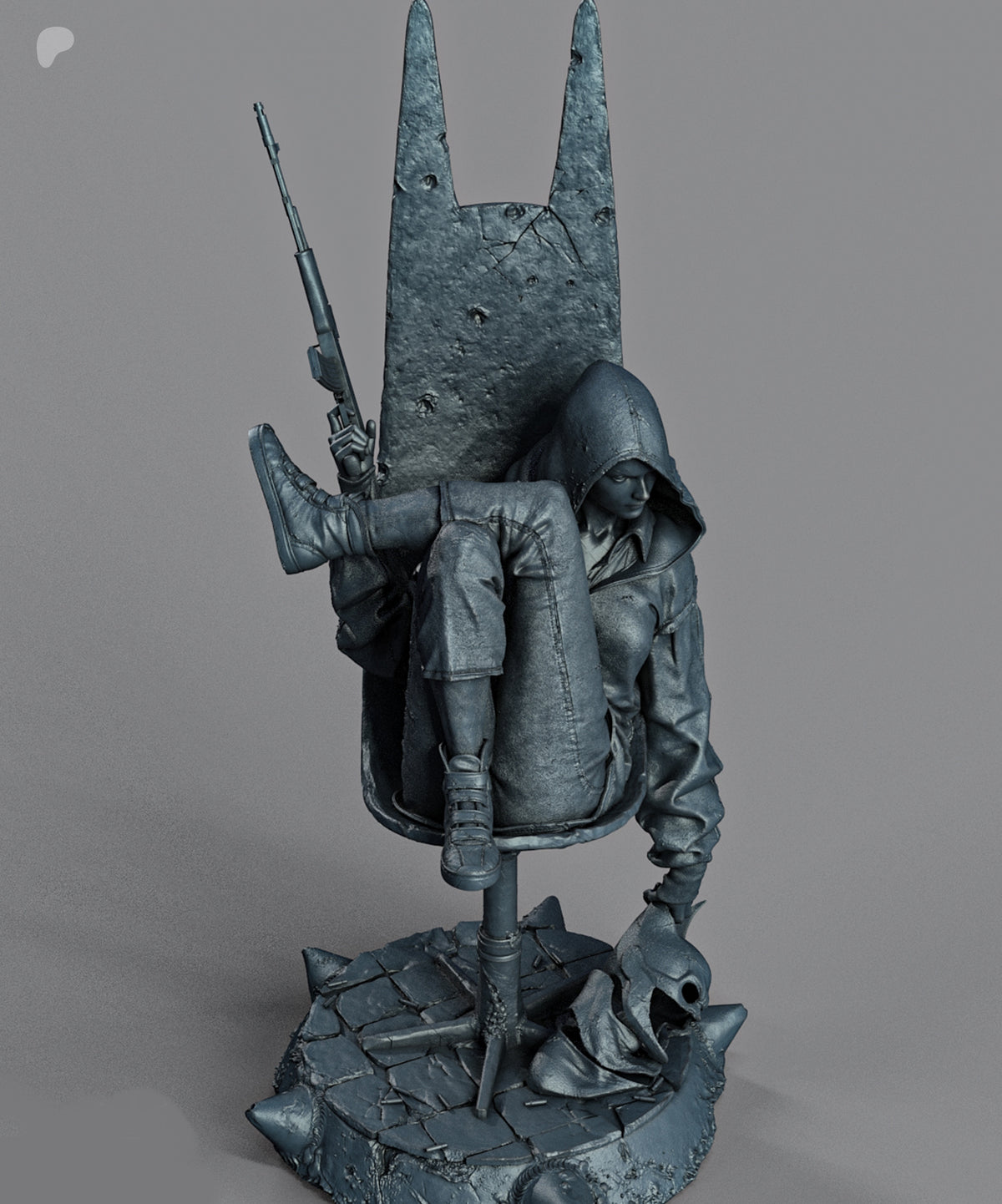 Harley Quinn Absolute Sculpture (75mm to 500mm) - Unassembled/Unpainted/3D Print